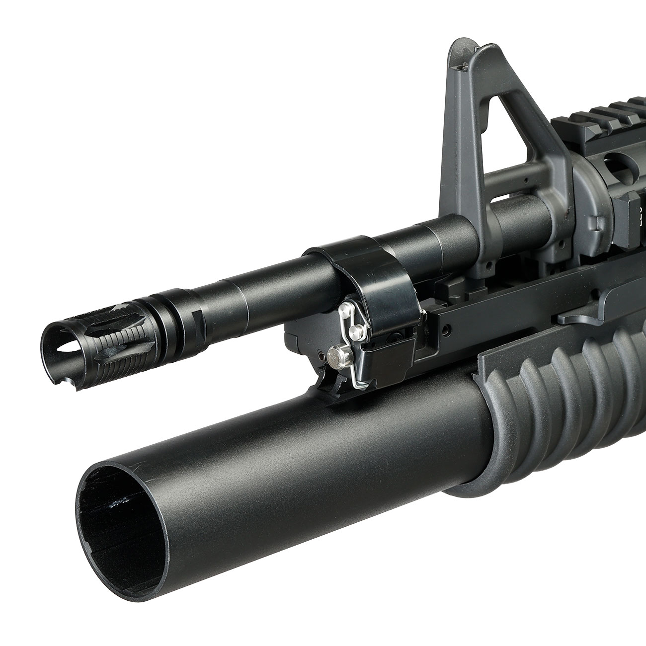 Double Bell M203 B�gel-Laufhalterung / Lauf-Montage f. M4 / M16 Gewehre schwarz Bild 8