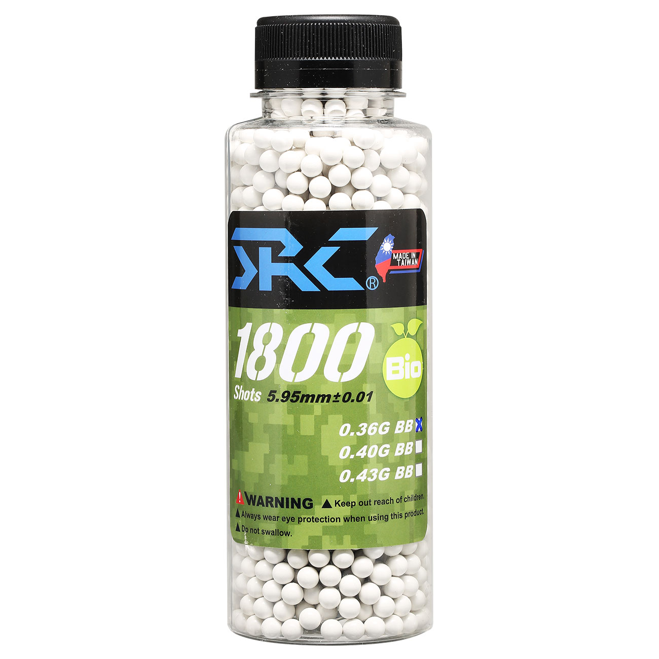 SRC High Precision Perfect Bio BBs 0,36g 1.800er Flasche weiss