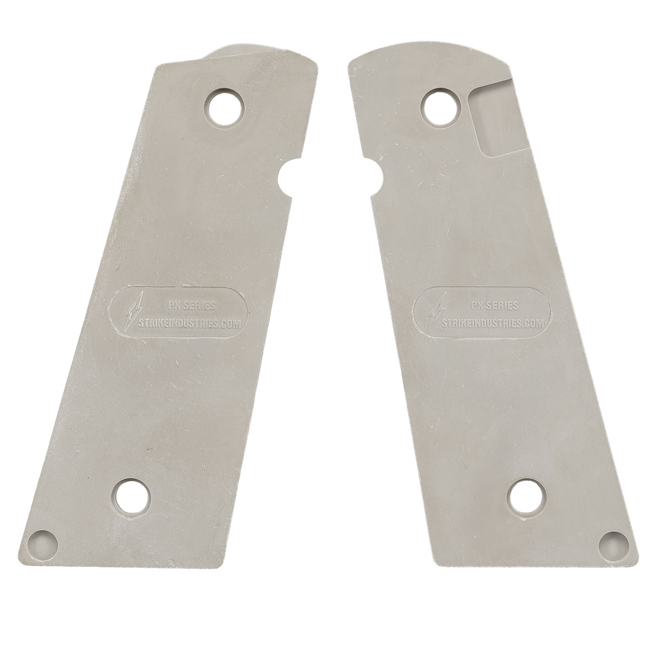 Strike Industries M1911 PX-09 Golfball Dimple Griffschalen f. KJW / Wei-ETech 1911 GBB Pistolen grau Bild 3