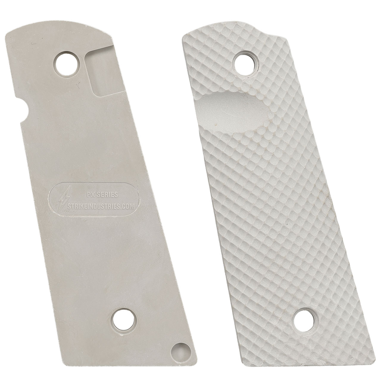 Strike Industries M1911 PX-09 Golfball Dimple Griffschalen f. KJW / Wei-ETech 1911 GBB Pistolen grau Bild 4