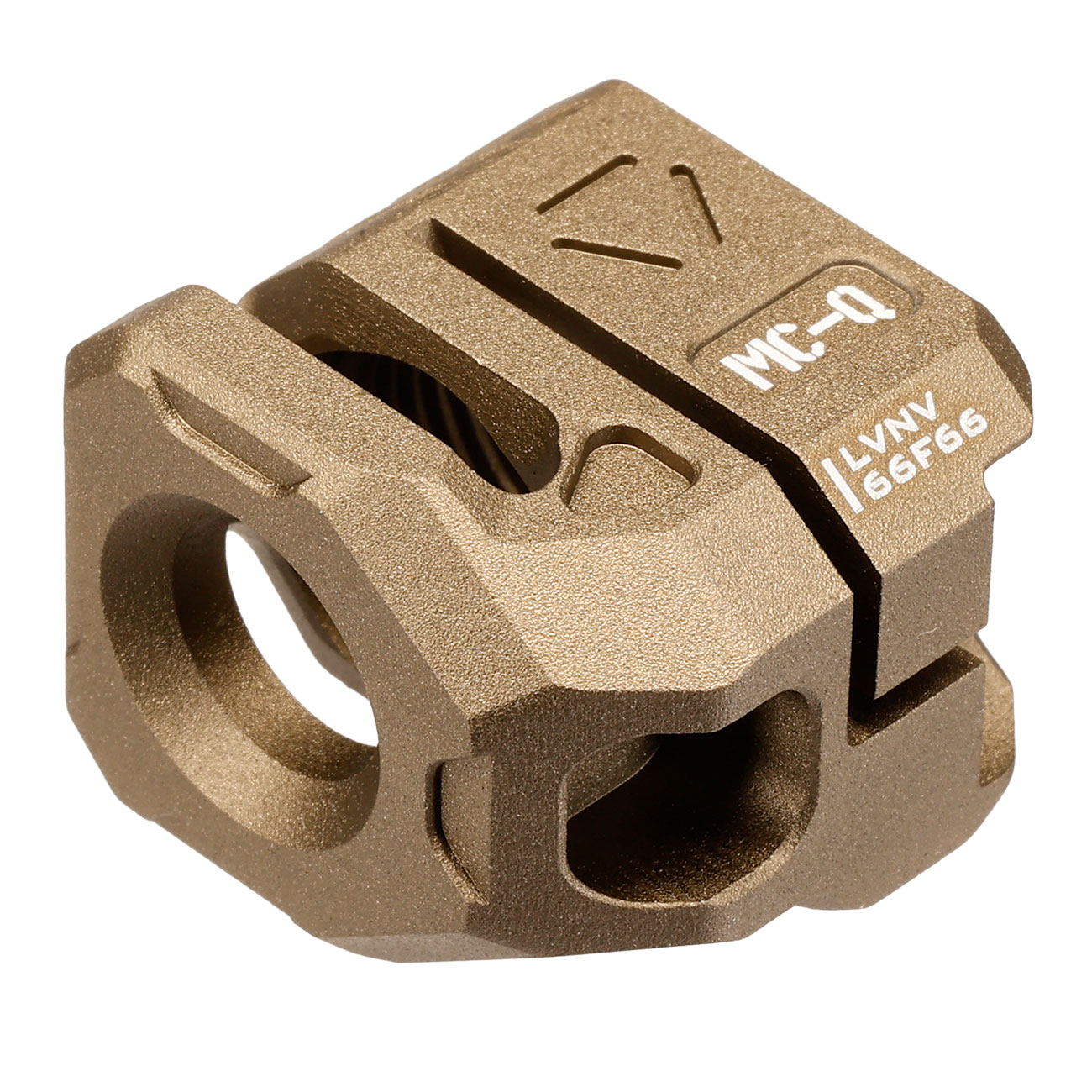 Strike Industries MC-Q Micro Comp Quad Aluminium Compensator f. Auenlufe m. 14mm- Auengewinde Flat Dark Earth Bild 8