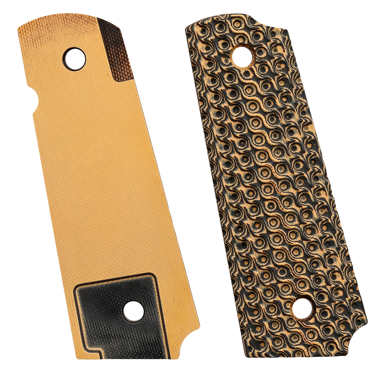 SRC G10 CNC Ops Texture Griffschalen f. TM / WE / KLI / SRC / KJW 1911 GBB Pistolen Flat Dark Earth Bild 4