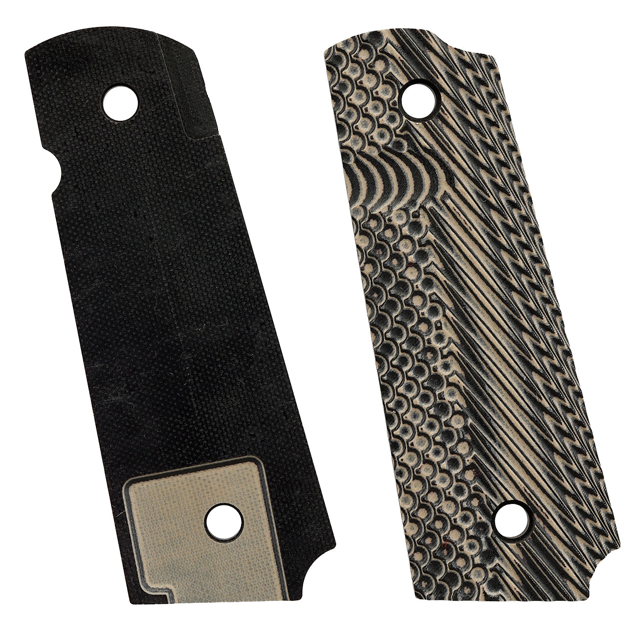 SRC G10 CNC Ops Texture Griffschalen f. TM / WE / KLI / SRC / KJW 1911 GBB Pistolen grau Bild 4