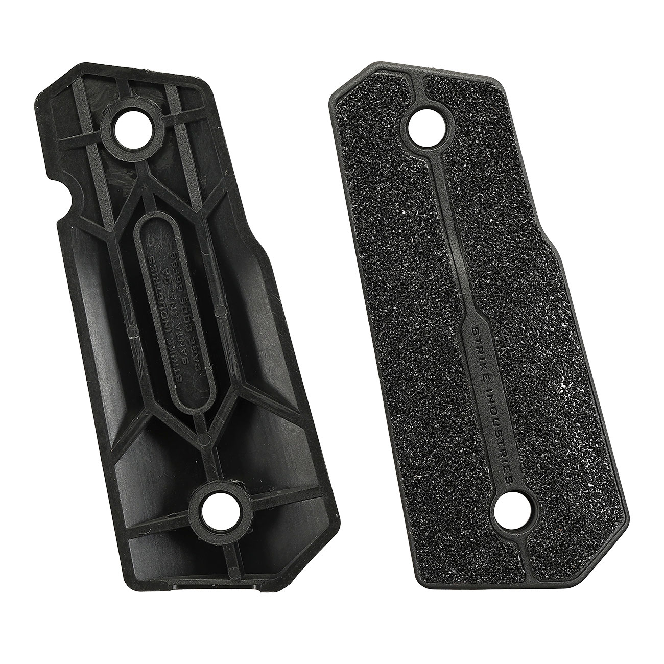 Strike Industries Officer Style Grip 1 Polymer Griffschalen f. M1911 Compact GBB Pistolen schwarz Bild 4