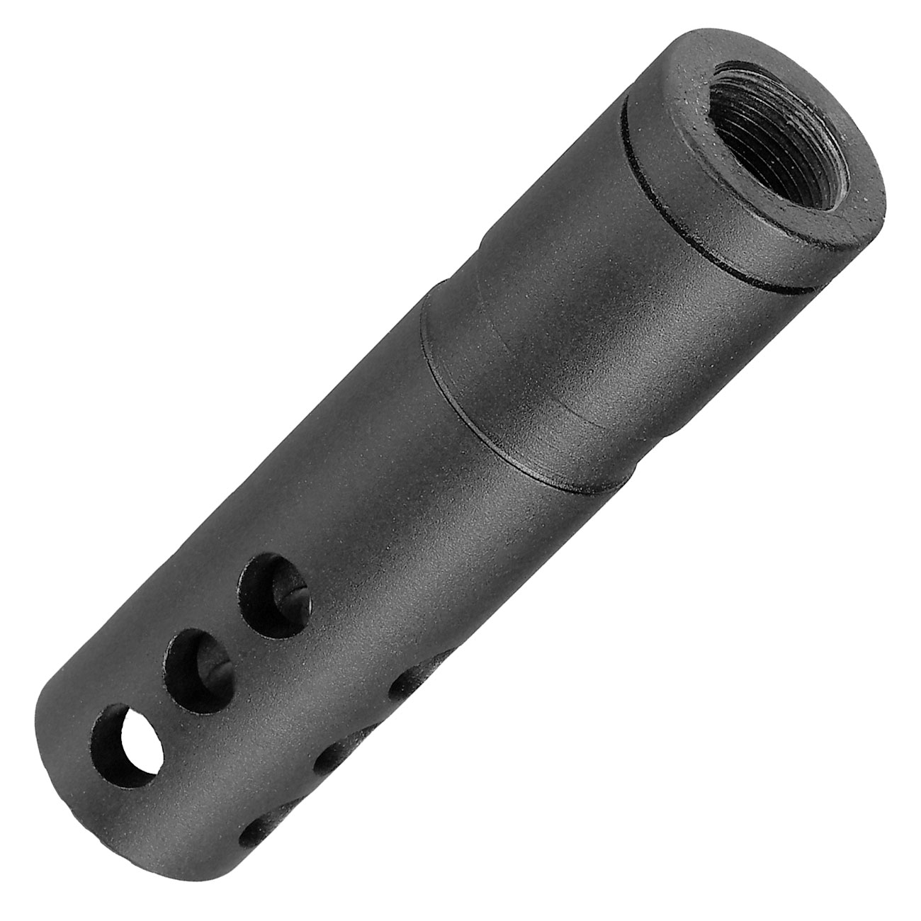 King Arms Tactical Type-7 Flash Hider Aluminium schwarz 14mm- Bild 3