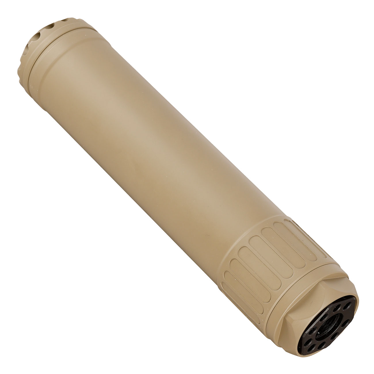 Crusader URGI / MK16-Style EL-QD Aluminium Silencer mit QD Stahl Flash-Hider 14mm- Flat Dark Earth Bild 3