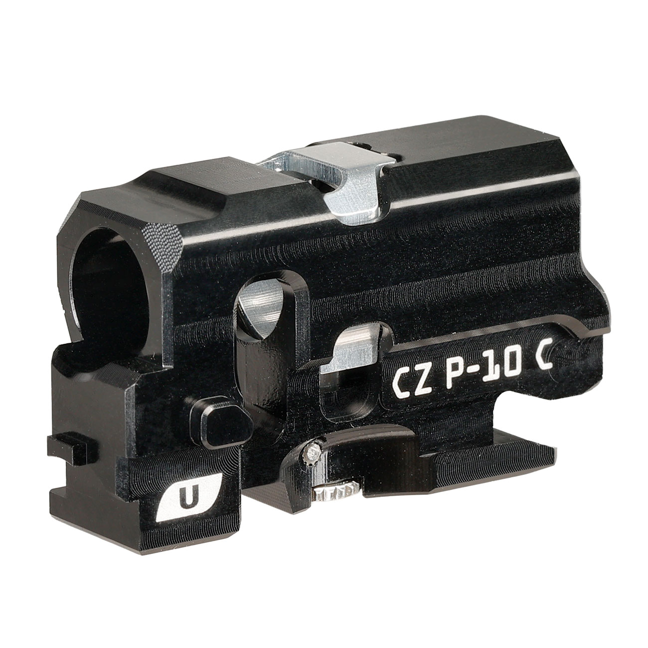 ASG Ultimate CNC Aluminium TDC-Style Hop-Up Chamber f. KJ Works CZ P-10 C CO2BB Serie schwarz Bild 1