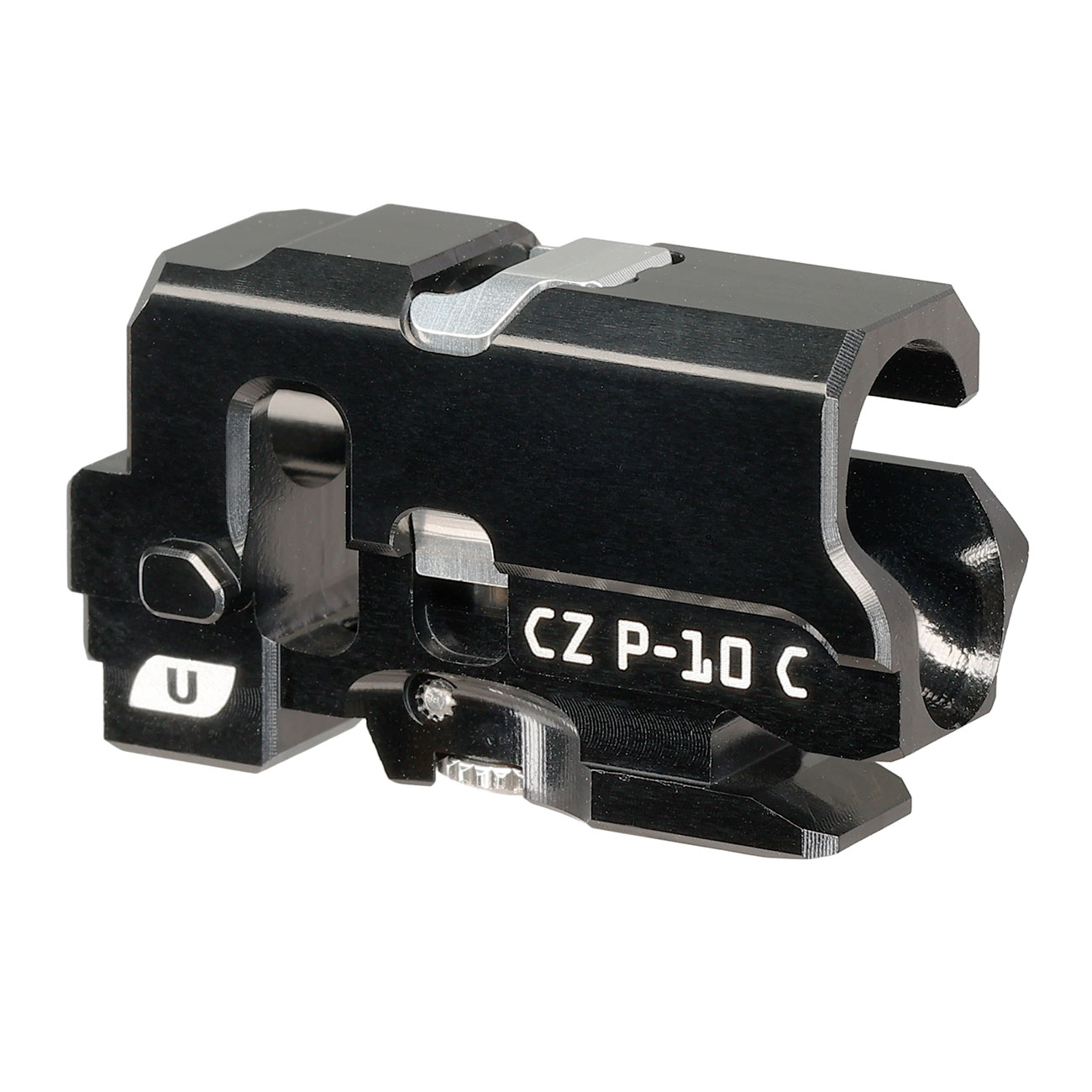 ASG Ultimate CNC Aluminium TDC-Style Hop-Up Chamber f. KJ Works CZ P-10 C CO2BB Serie schwarz Bild 4