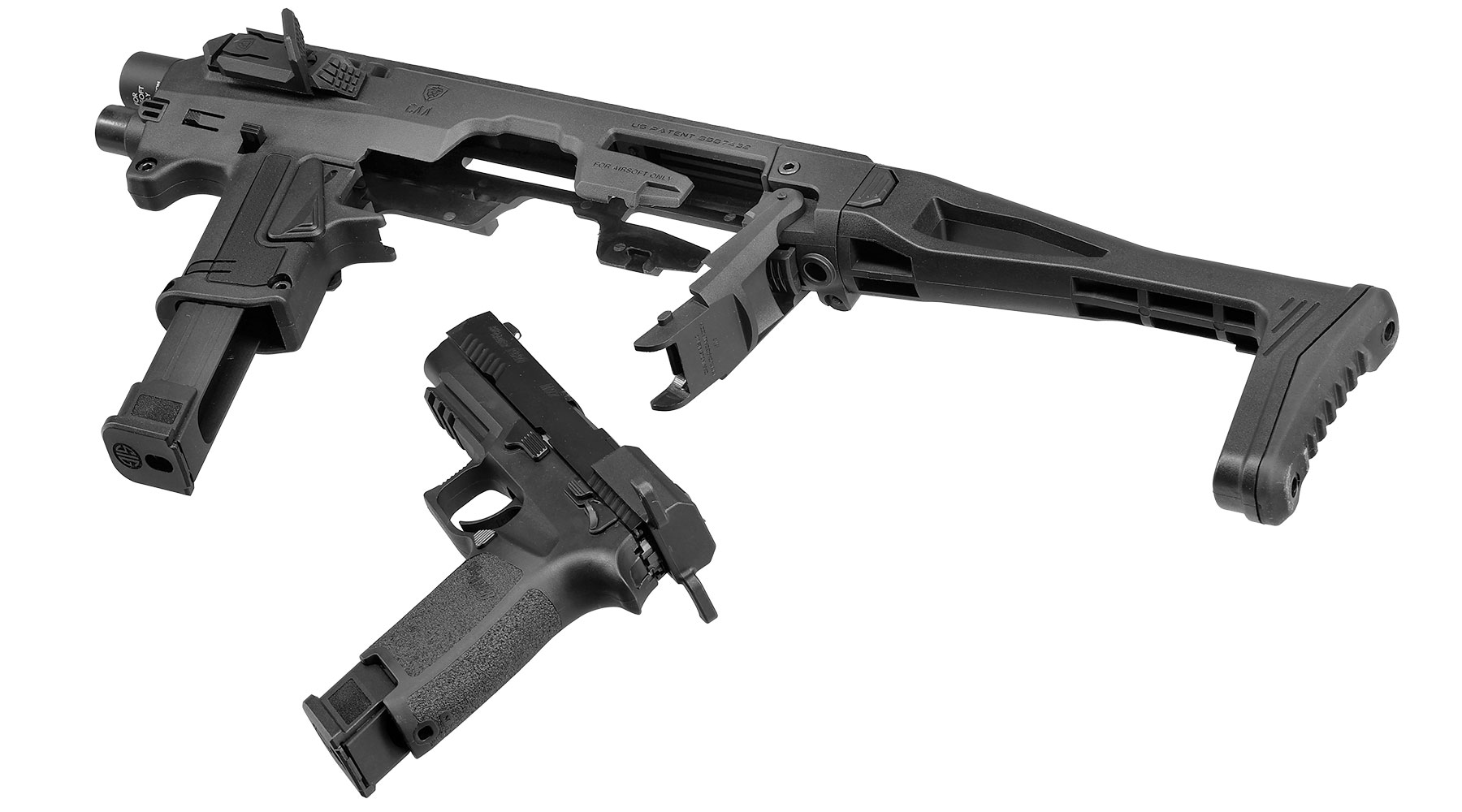 CAA Airsoft Division Micro RONI Conversion Kit f. TM / KSC / VFC P320-M17 / P320-M18 Serie schwarz Bild 11