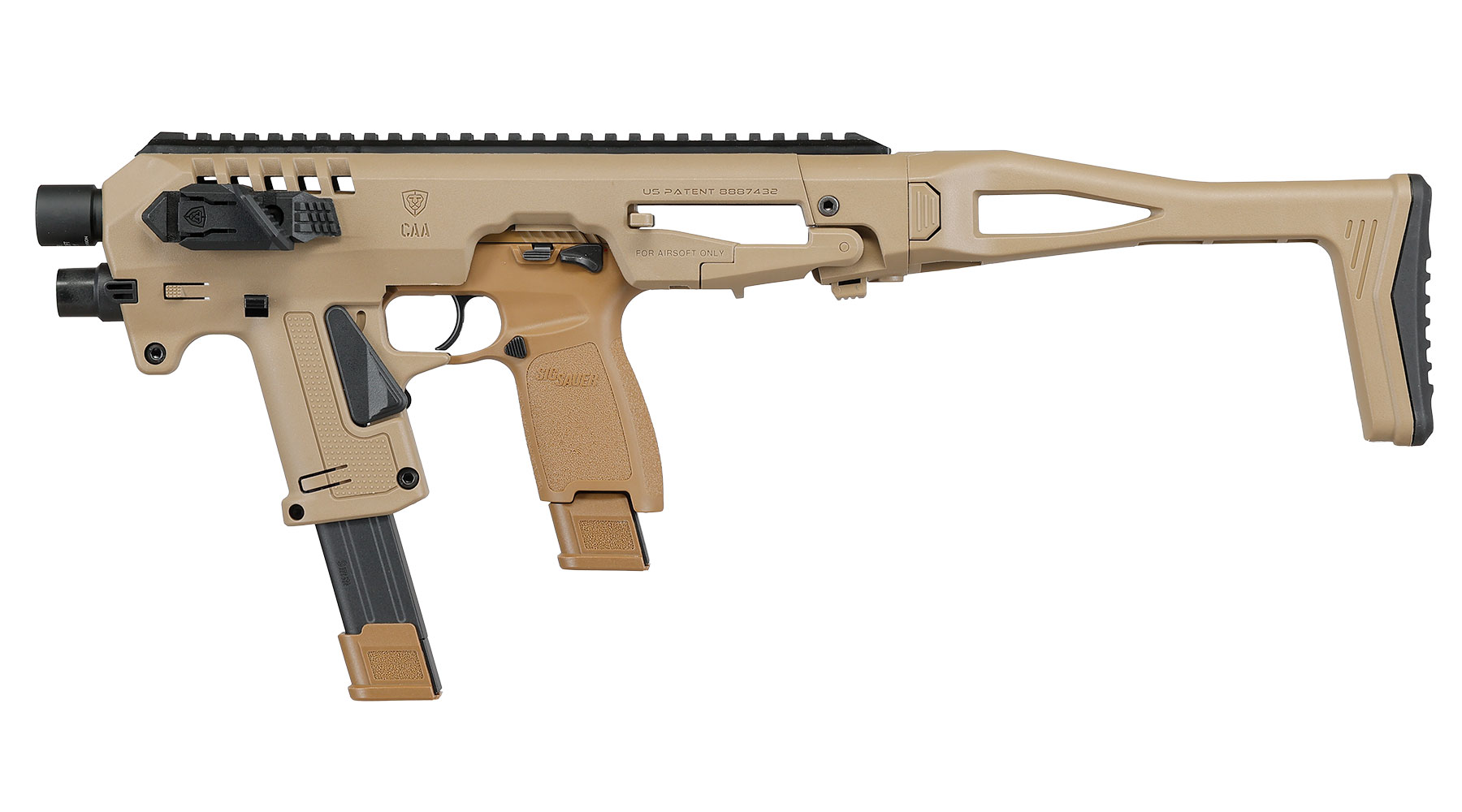 CAA Airsoft Division Micro RONI Conversion Kit f. TM / KSC / VFC P320-M17 / P320-M18 Serie Dark Earth Bild 1