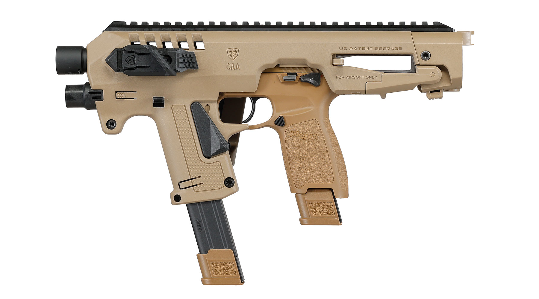 CAA Airsoft Division Micro RONI Conversion Kit f. TM / KSC / VFC P320-M17 / P320-M18 Serie Dark Earth Bild 2