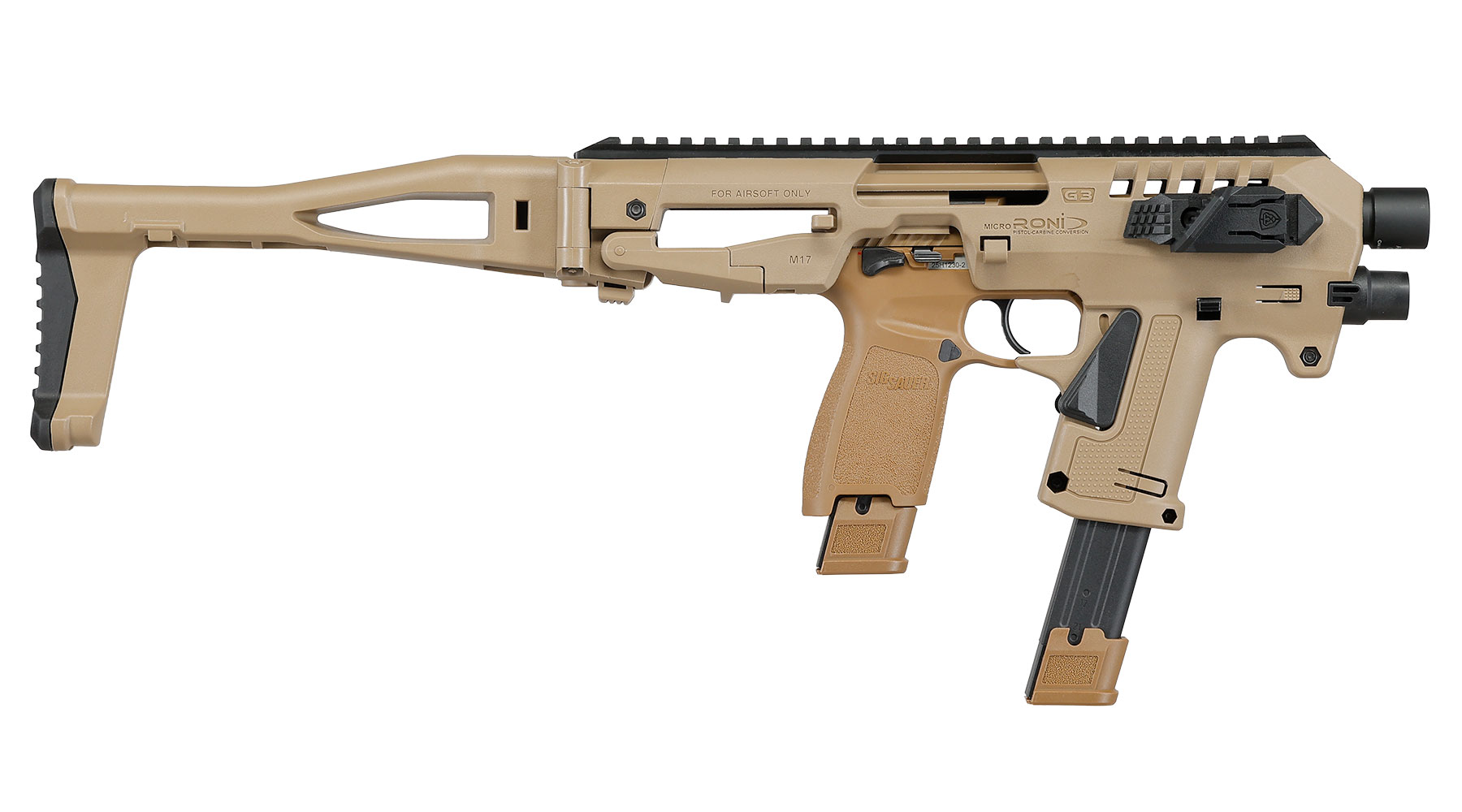 CAA Airsoft Division Micro RONI Conversion Kit f. TM / KSC / VFC P320-M17 / P320-M18 Serie Dark Earth Bild 3