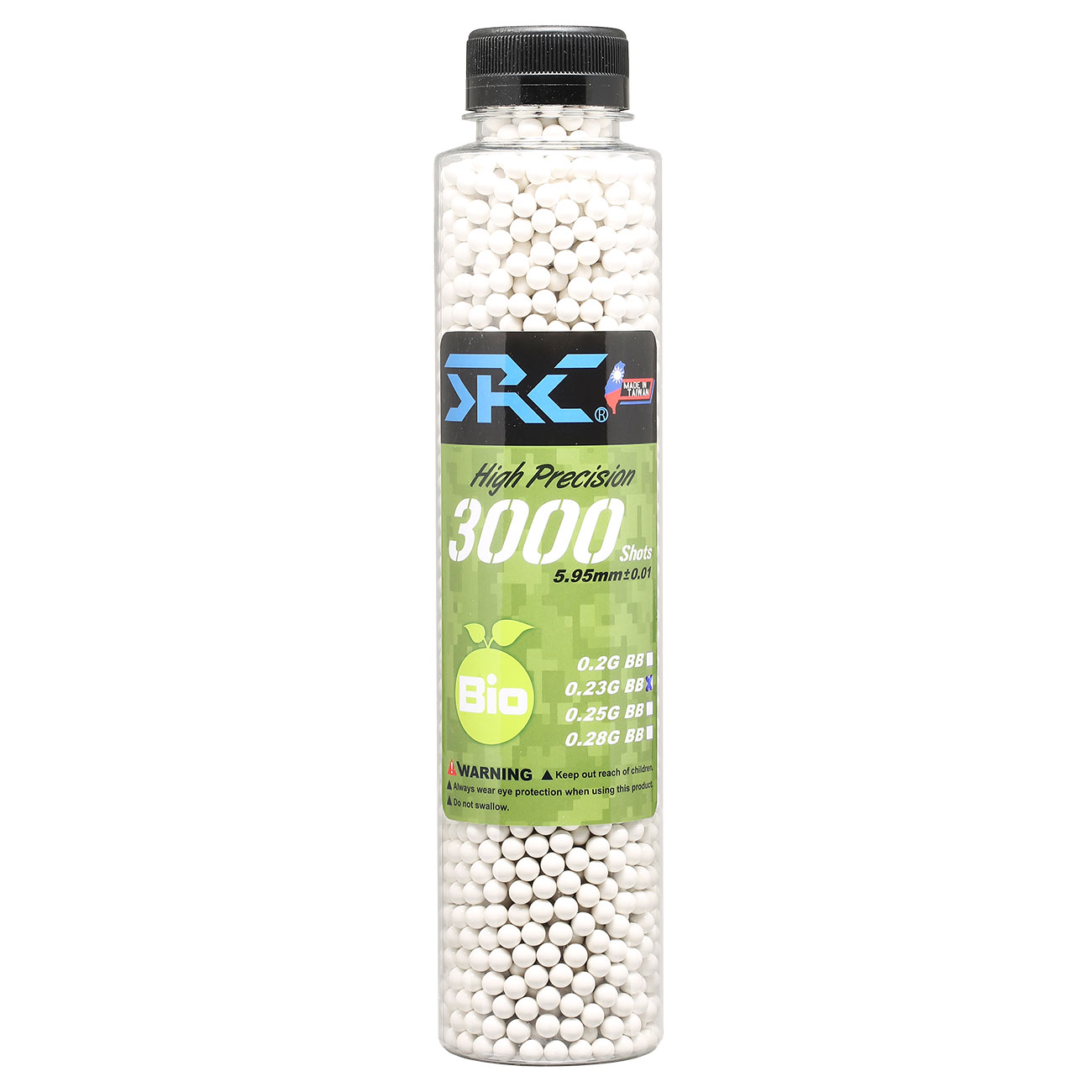 SRC High Precision Perfect Bio BBs 0,23g 3.000er Flasche weiss