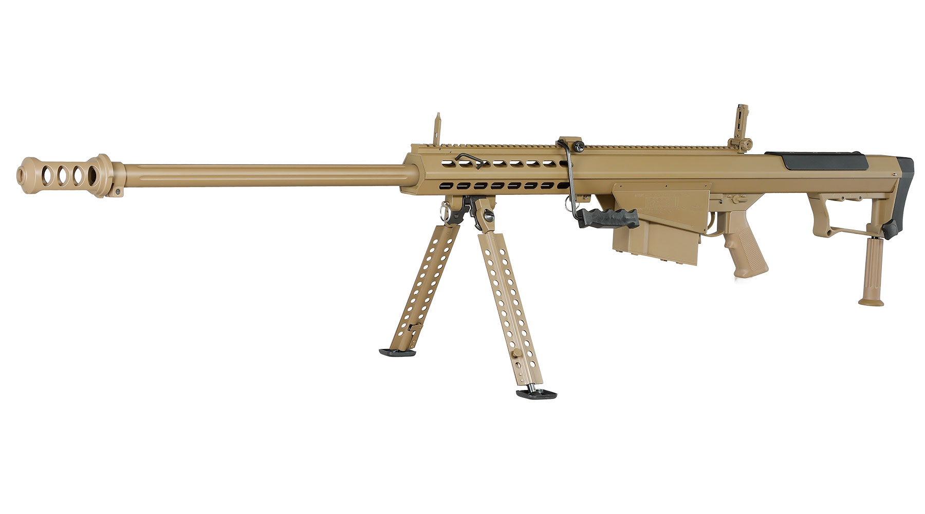 Snow Wolf Barrett M107A1 Vollmetall Bolt-Action Snipergewehr Springer 6mm BB tan