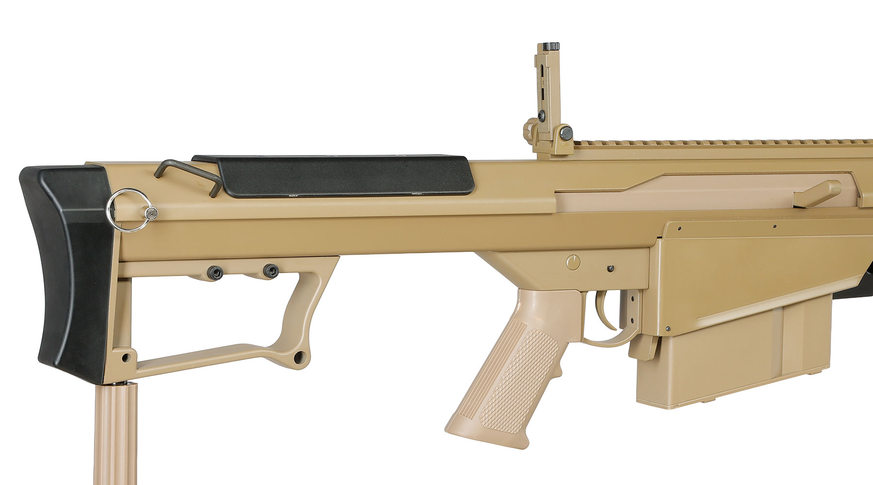 Snow Wolf Barrett M107A1 Vollmetall Bolt-Action Snipergewehr Springer 6mm BB tan Bild 11