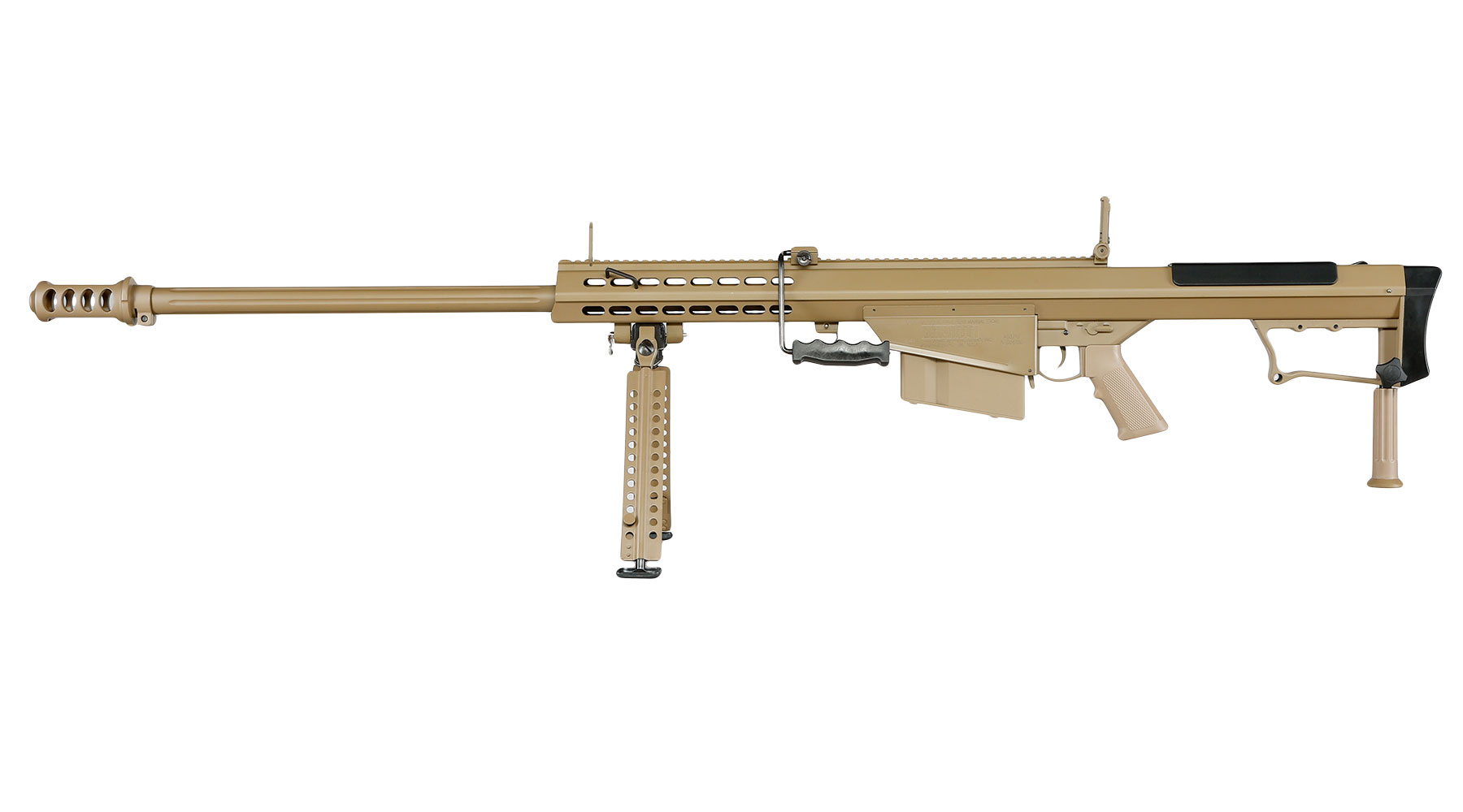 Snow Wolf Barrett M107A1 Vollmetall Bolt-Action Snipergewehr Springer 6mm BB tan Bild 2