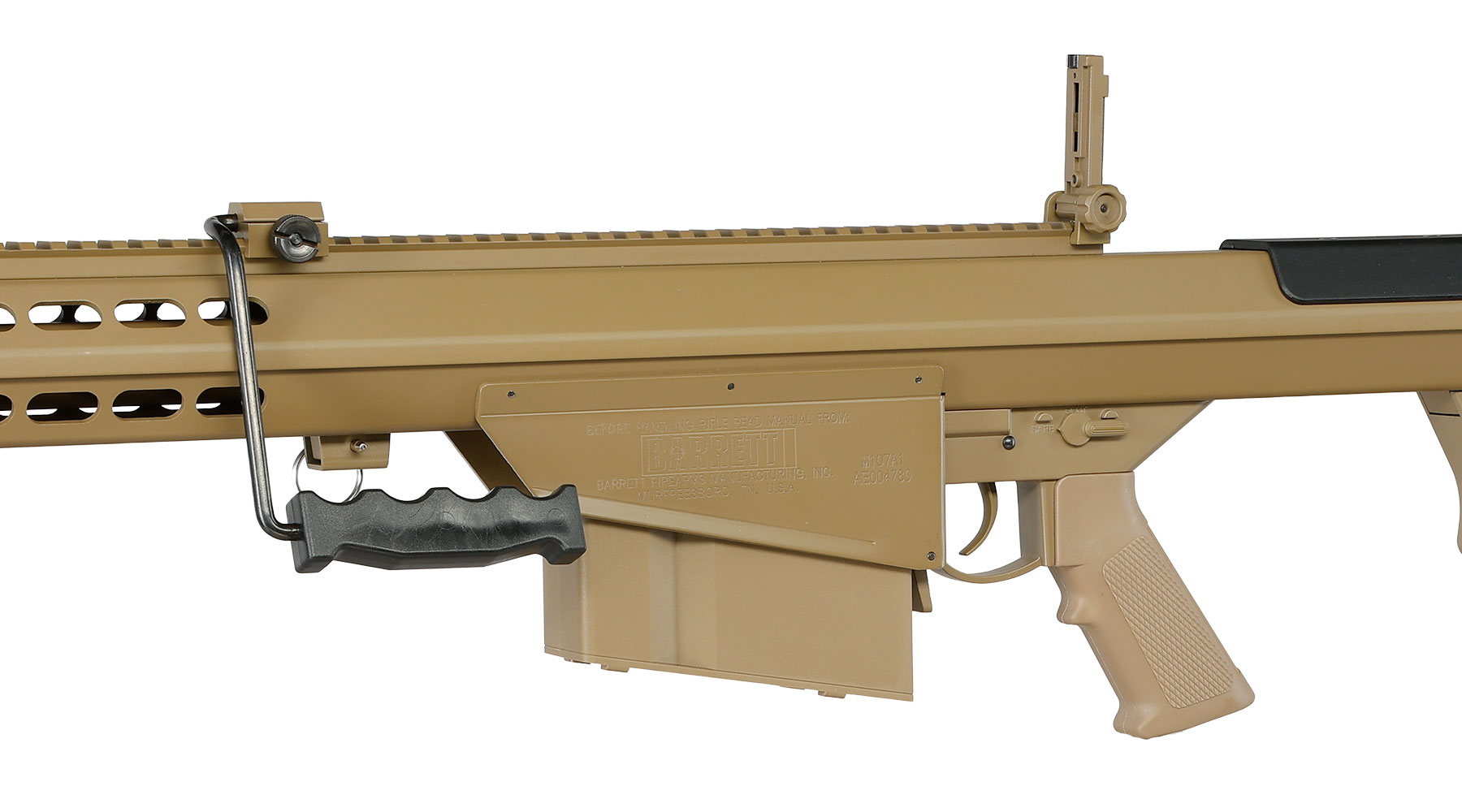 Snow Wolf Barrett M107A1 Vollmetall Bolt-Action Snipergewehr Springer 6mm BB tan Bild 9