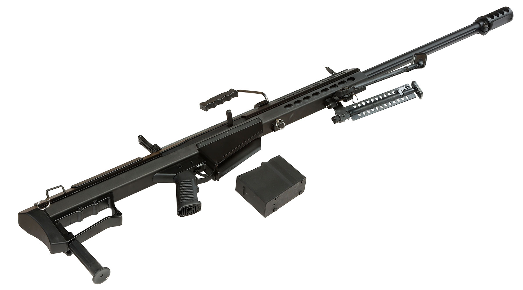 Snow Wolf Barrett M107A1 Vollmetall Bolt-Action Snipergewehr Springer 6mm BB schwarz Bild 6