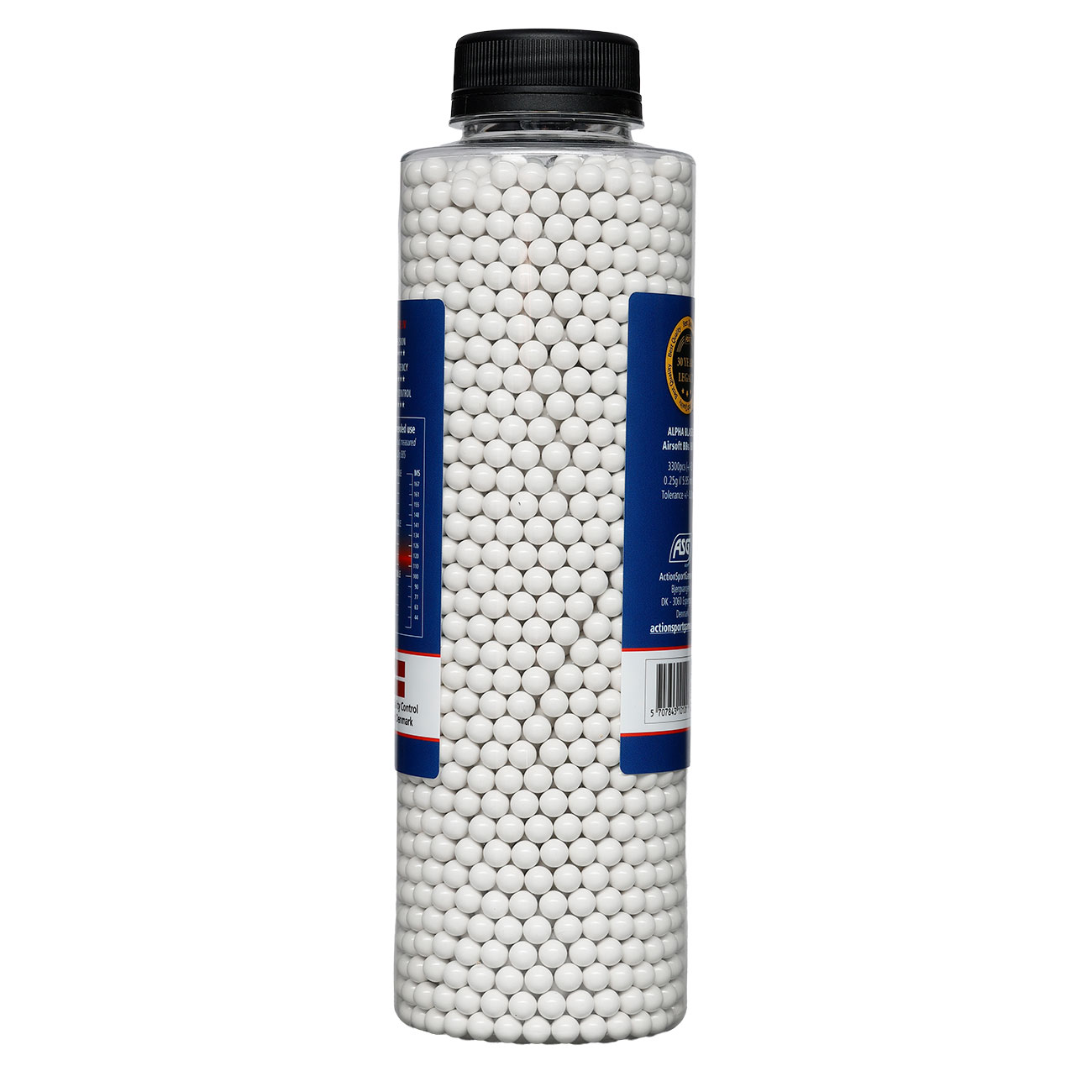 ASG Alpha Blaster Grade IV Precision BBs 0,25g 3.300er Flasche weiss Bild 1
