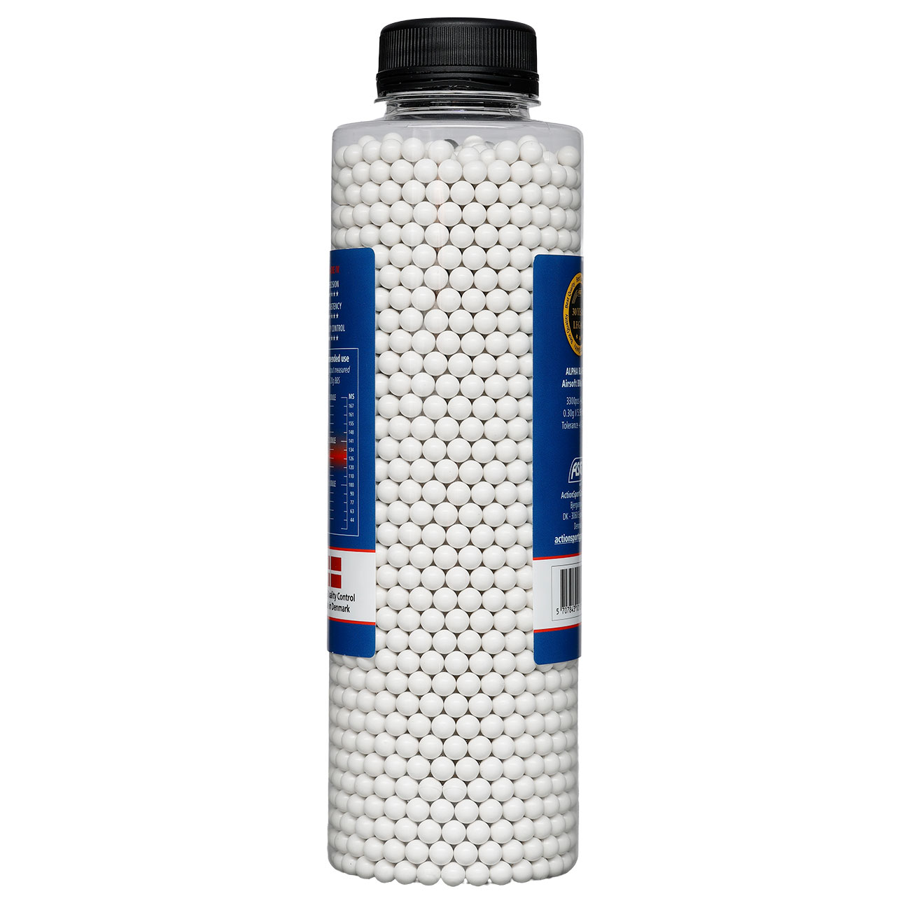 ASG Alpha Blaster Grade IV Precision BBs 0,30g 3.300er Flasche weiss Bild 1