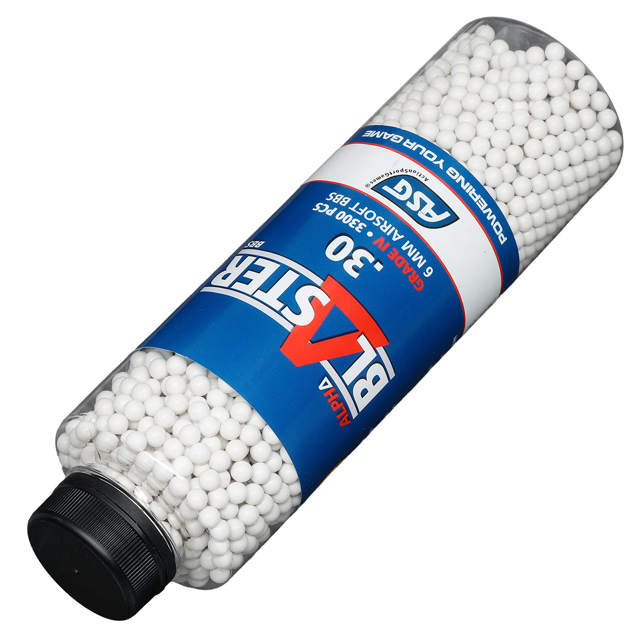 ASG Alpha Blaster Grade IV Precision BBs 0,30g 3.300er Flasche weiss Bild 4
