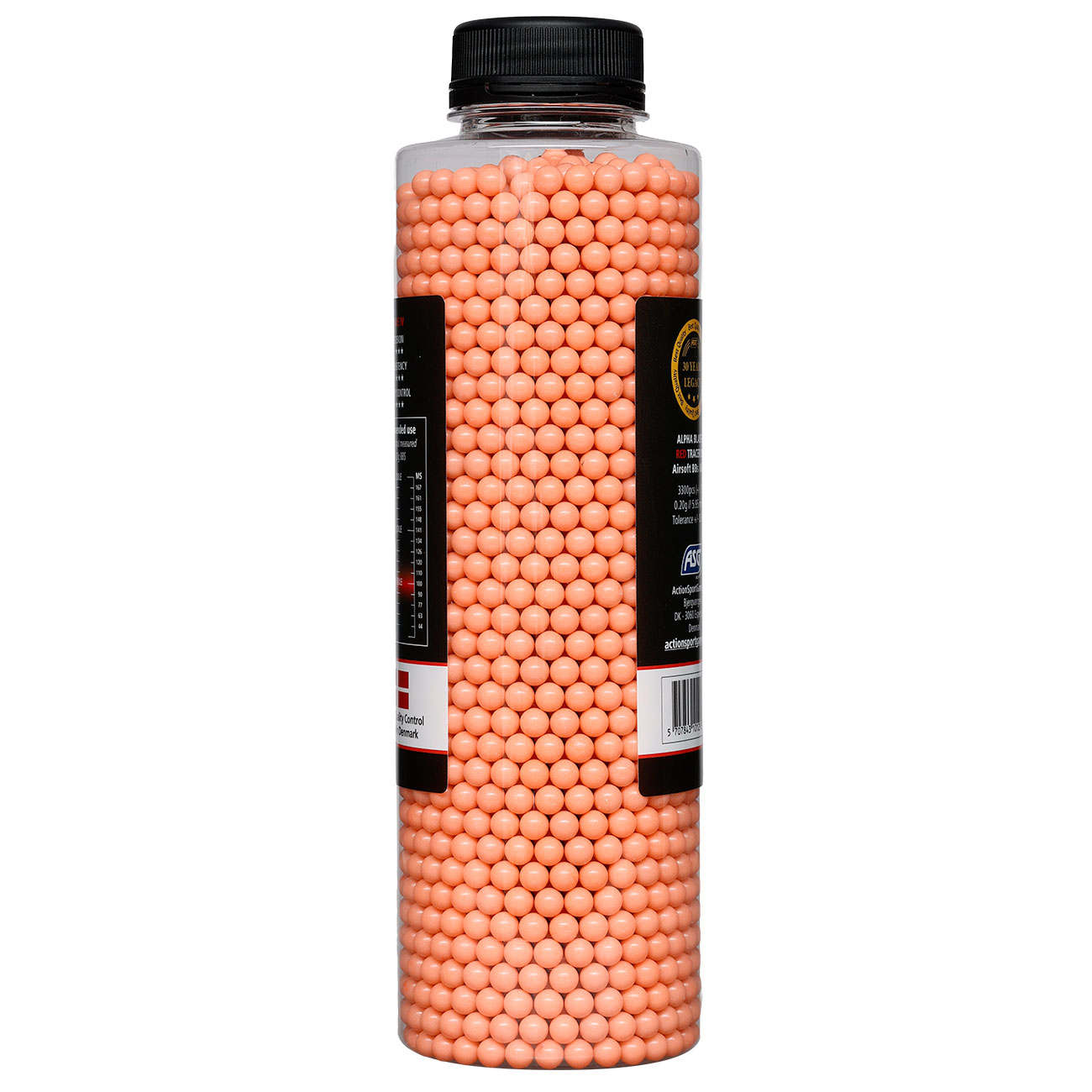 ASG Alpha Blaster Tracer Red Grade IV Precision BBs 0,20g 3.300er Flasche rot Bild 1