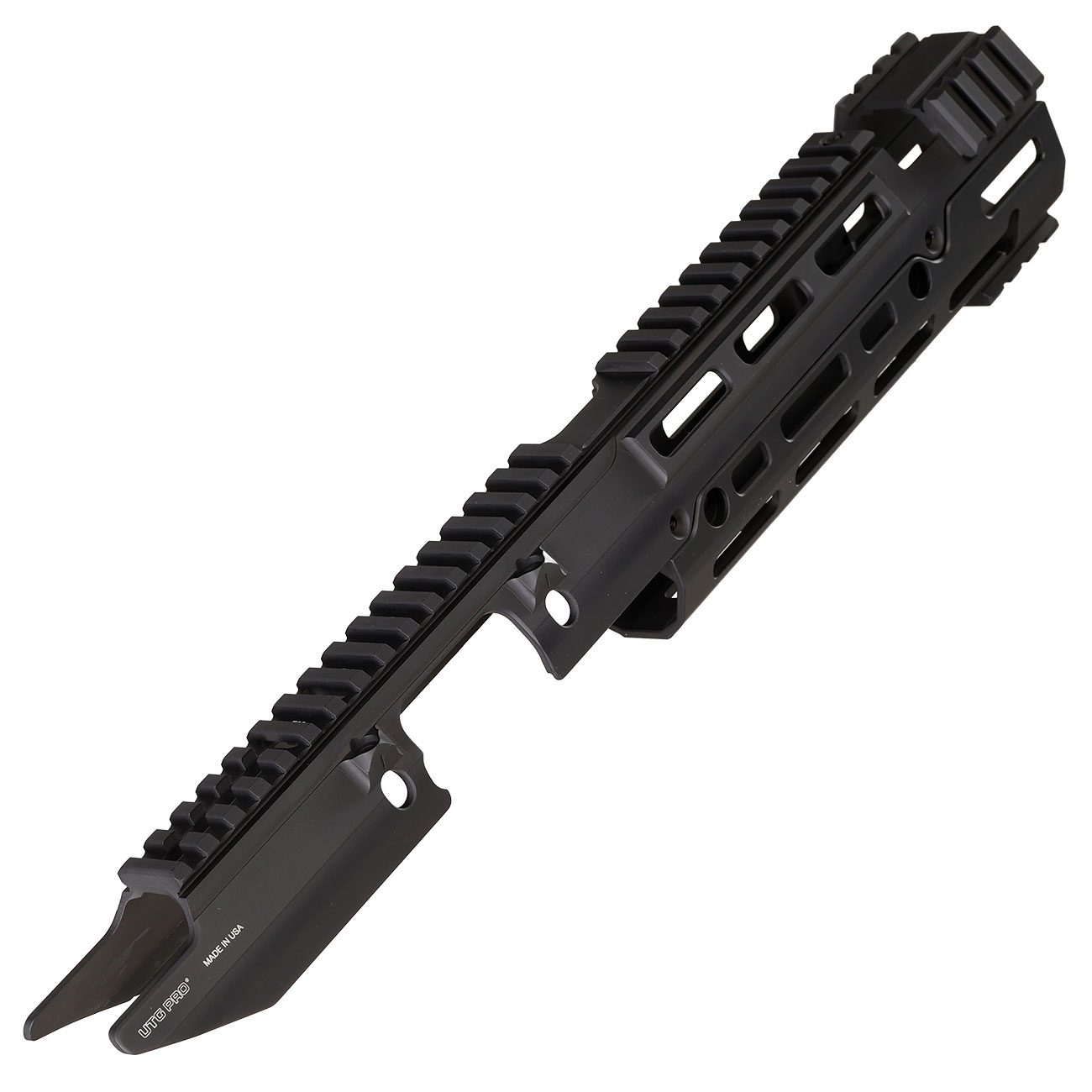 UTG Pro M-LOK Aluminium Monolithic Handguard f. MP5 Maschinenpistolen schwarz - Extended Version Bild 2
