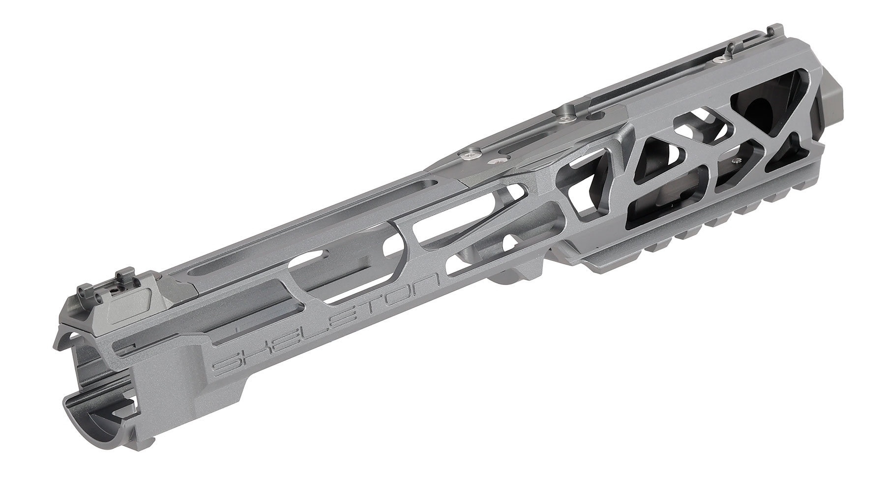 CTM Airsoft CNC Aluminium FUKU-2 Upper Receiver Kit Skeleton grau / schwarz f. Action Army AAP-01/C GBB Pistolen Bild 2