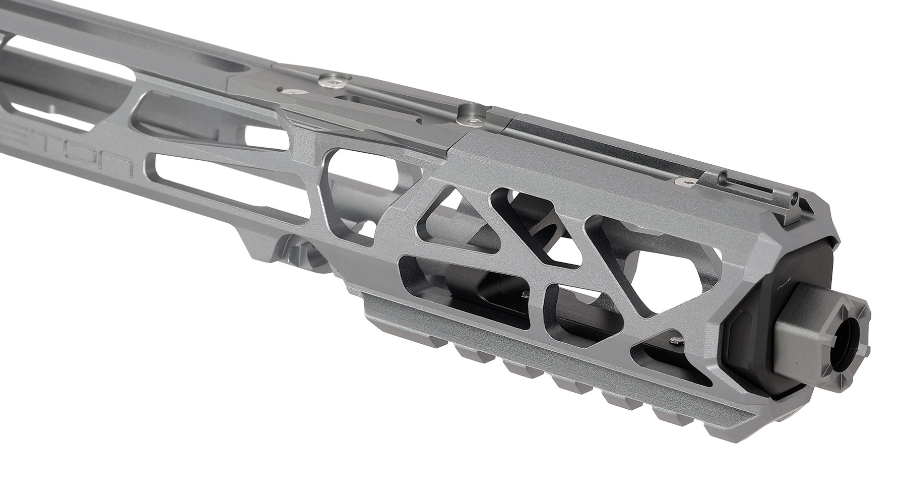 CTM Airsoft CNC Aluminium FUKU-2 Upper Receiver Kit Skeleton grau / schwarz f. Action Army AAP-01/C GBB Pistolen Bild 8