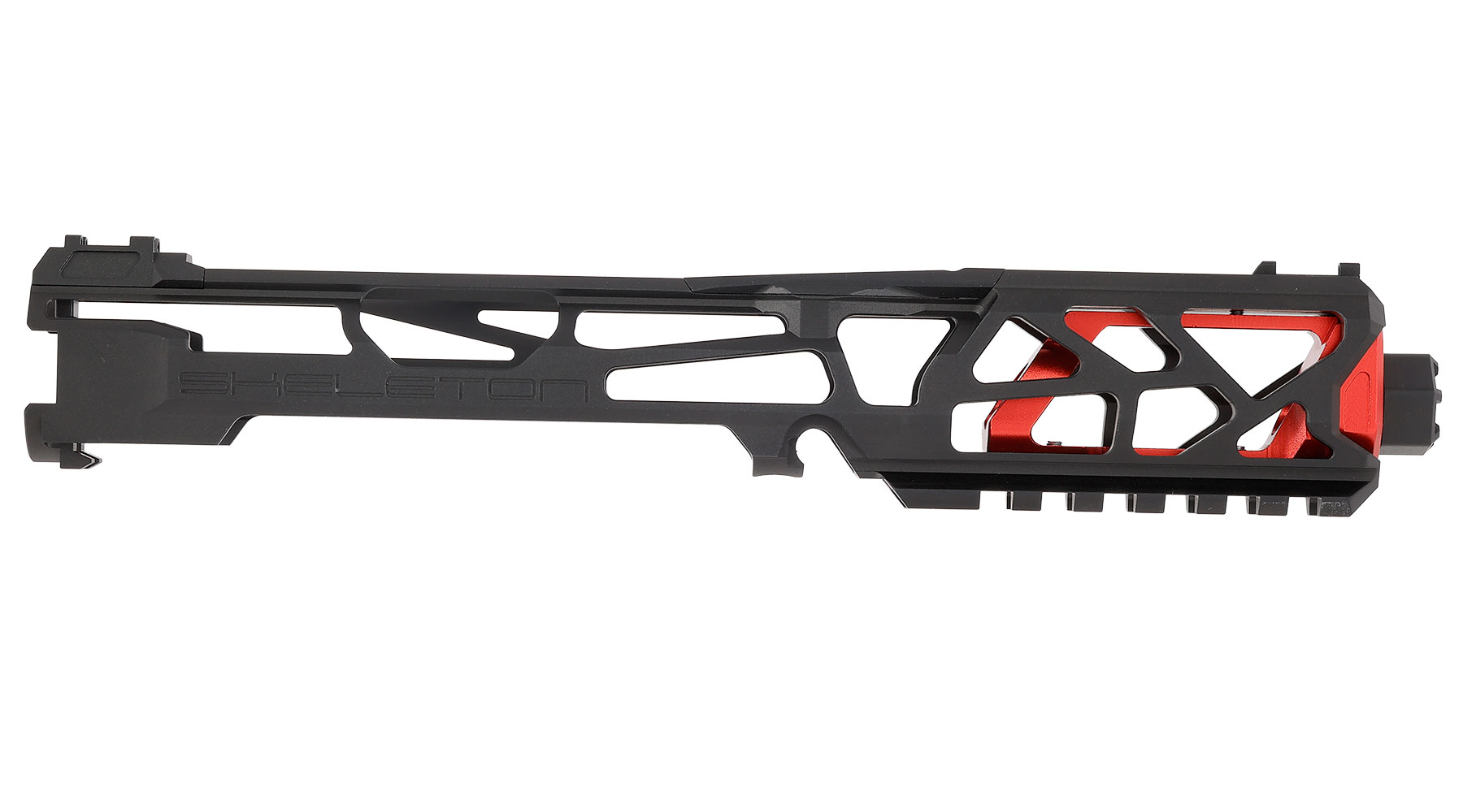 CTM Airsoft CNC Aluminium FUKU-2 Upper Receiver Kit Skeleton schwarz / rot f. Action Army AAP-01/C GBB Pistolen Bild 5