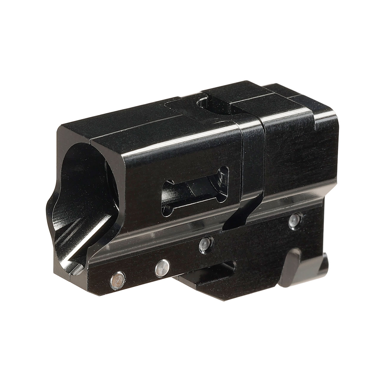 4UANTUM Magnus Pro TDC CNC Aluminium Hop-Up Chamber f. GHK G-Serie GBB Pistolen schwarz Bild 1