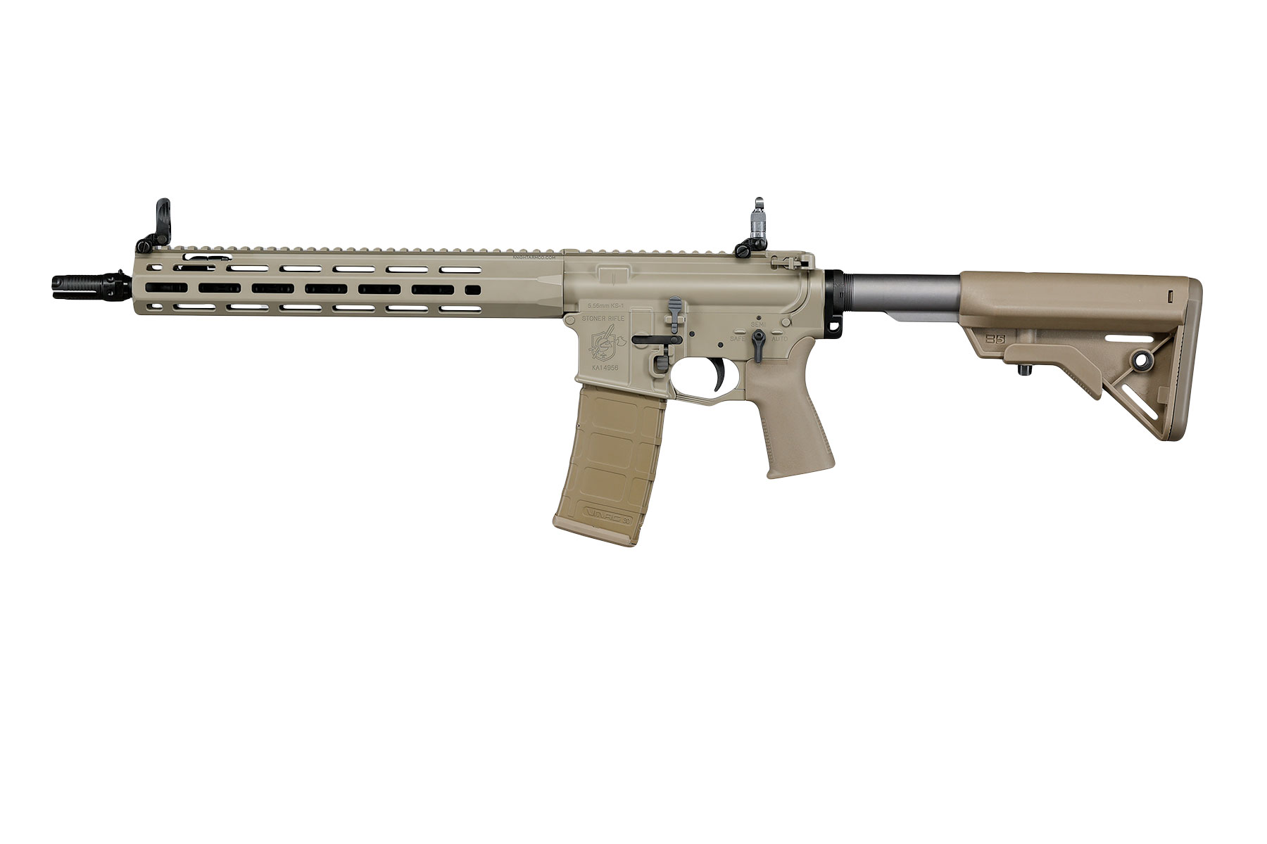VFC KAC L403A1 / KS-1 13,7 Zoll Vollmetall EVO-System Gas-Blow-Back 6mm BB Flat Dark Earth Bild 1
