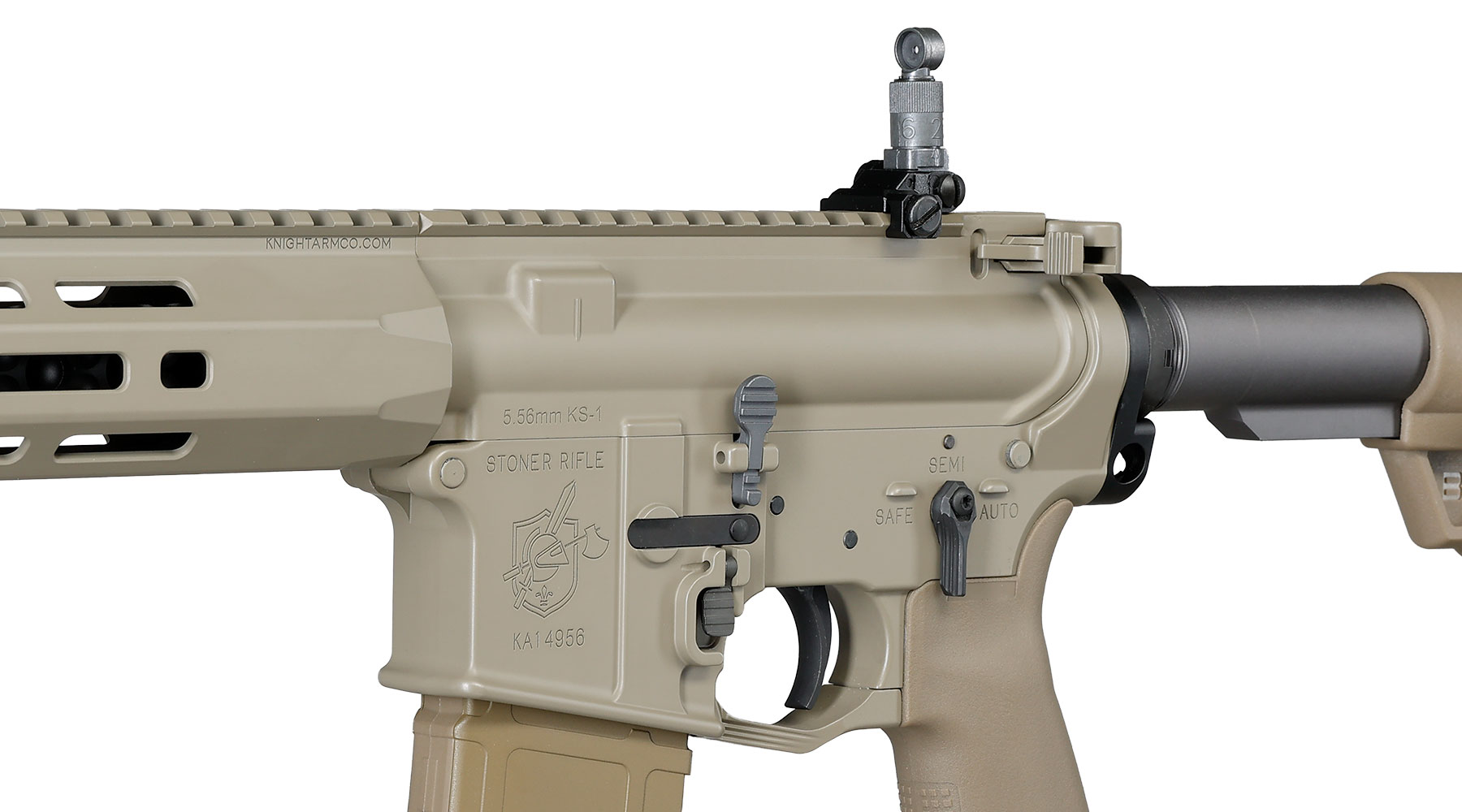 VFC KAC L403A1 / KS-1 13,7 Zoll Vollmetall EVO-System Gas-Blow-Back 6mm BB Flat Dark Earth Bild 8