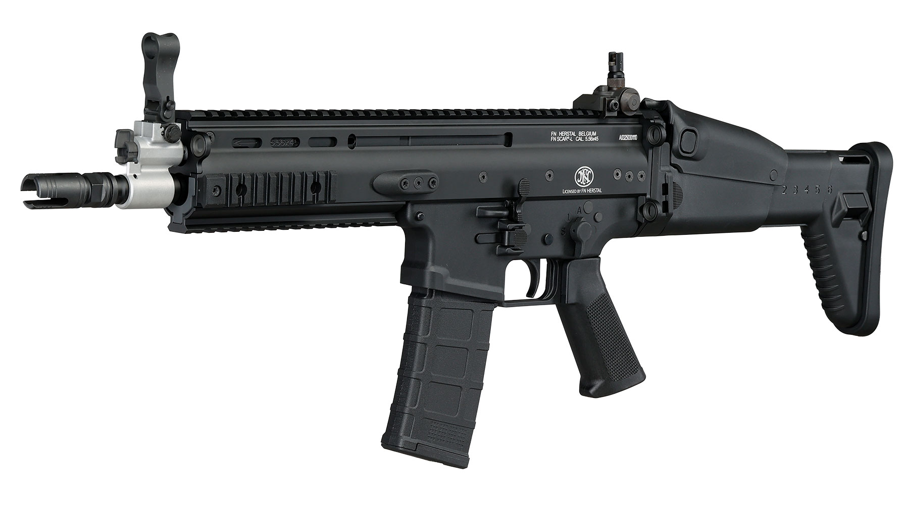Guns Modify FN Herstal SCAR-L MK2 Vollmetall MWS ZET-System Gas-Blow-Back 6mm BB schwarz