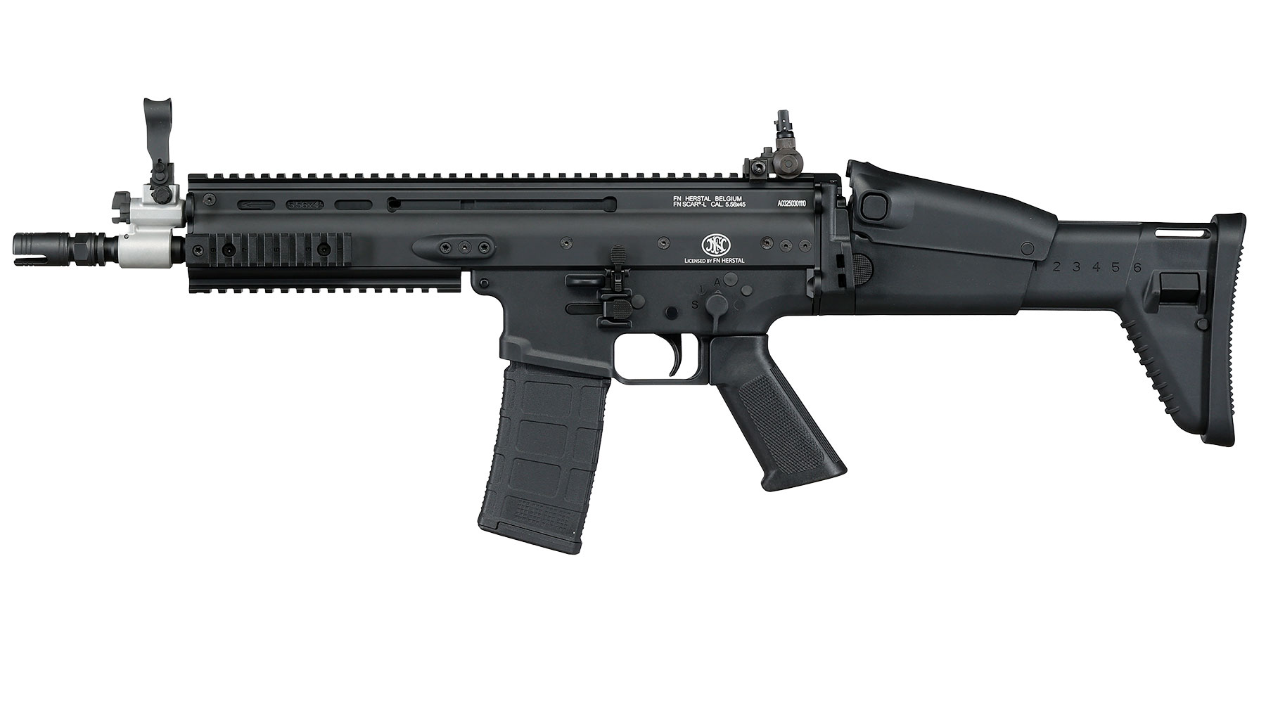 Guns Modify FN Herstal SCAR-L MK2 Vollmetall MWS ZET-System Gas-Blow-Back 6mm BB schwarz Bild 1