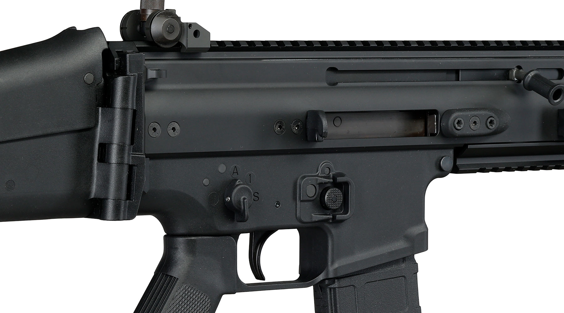 Guns Modify FN Herstal SCAR-L MK2 Vollmetall MWS ZET-System Gas-Blow-Back 6mm BB schwarz Bild 9
