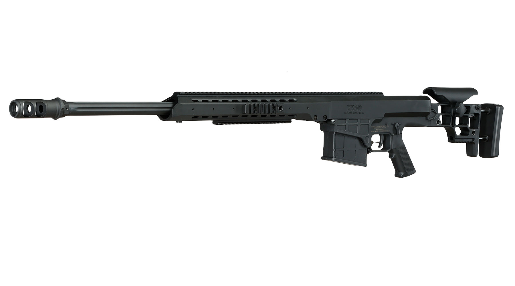 Snow Wolf Barrett M98B MRAD Vollmetall Bolt-Action Snipergewehr Springer 6mm BB schwarz