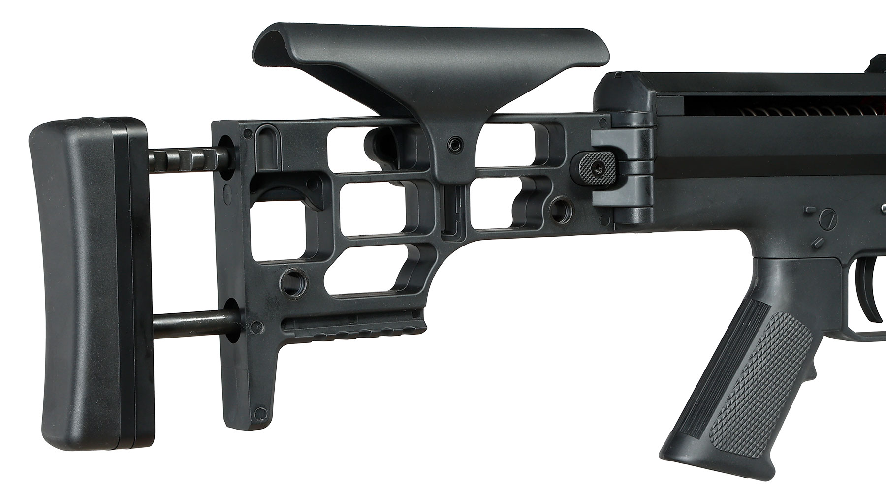 Snow Wolf Barrett M98B MRAD Vollmetall Bolt-Action Snipergewehr Springer 6mm BB schwarz Bild 11