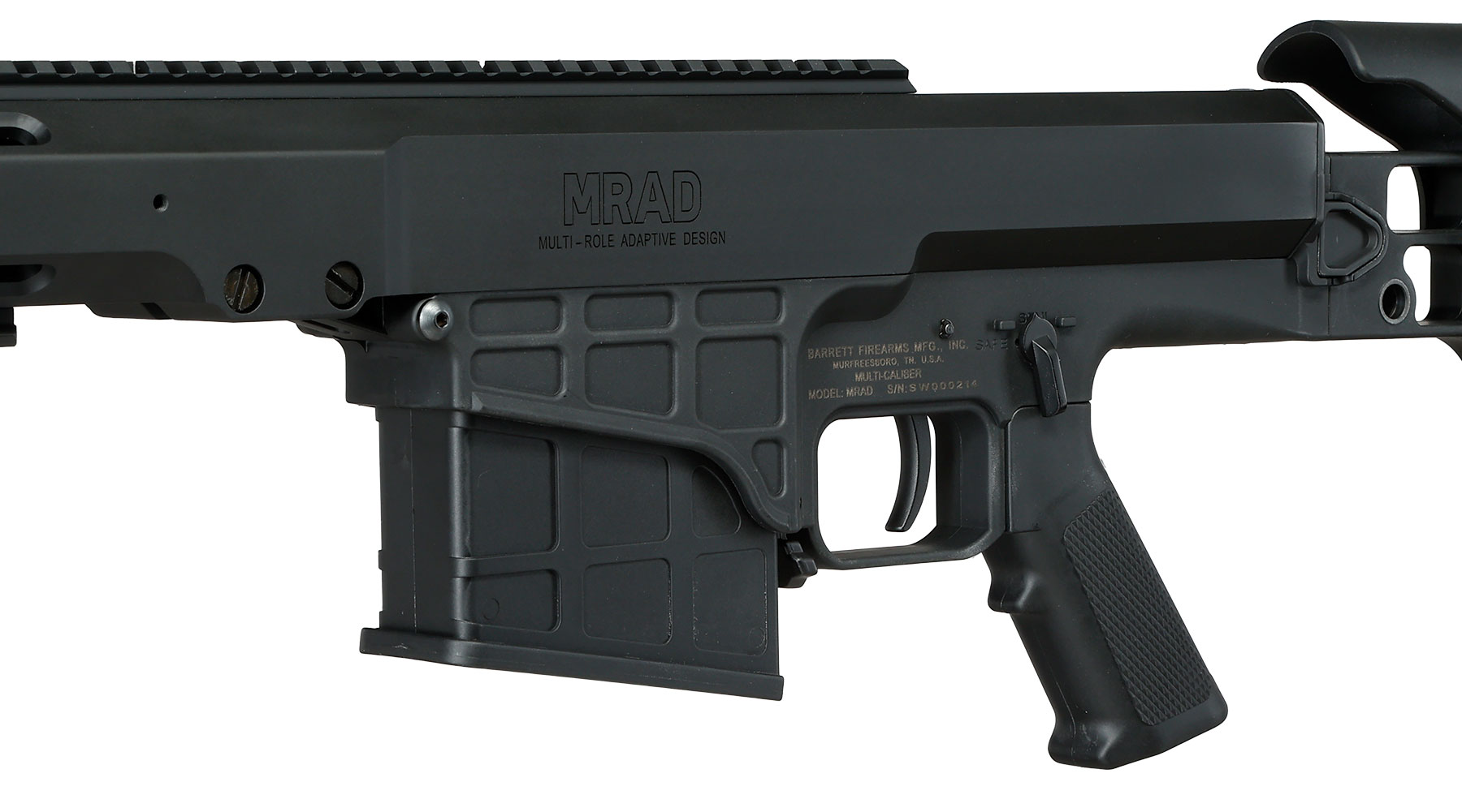 Snow Wolf Barrett M98B MRAD Vollmetall Bolt-Action Snipergewehr Springer 6mm BB schwarz Bild 8