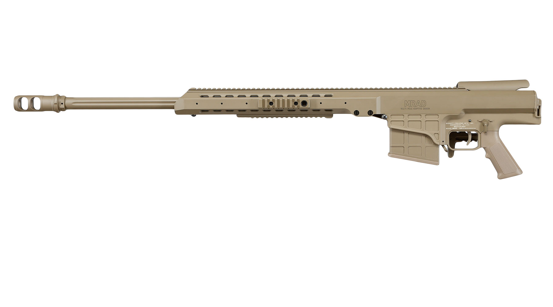 Snow Wolf Barrett M98B MRAD Vollmetall Bolt-Action Snipergewehr Springer 6mm BB tan Bild 2