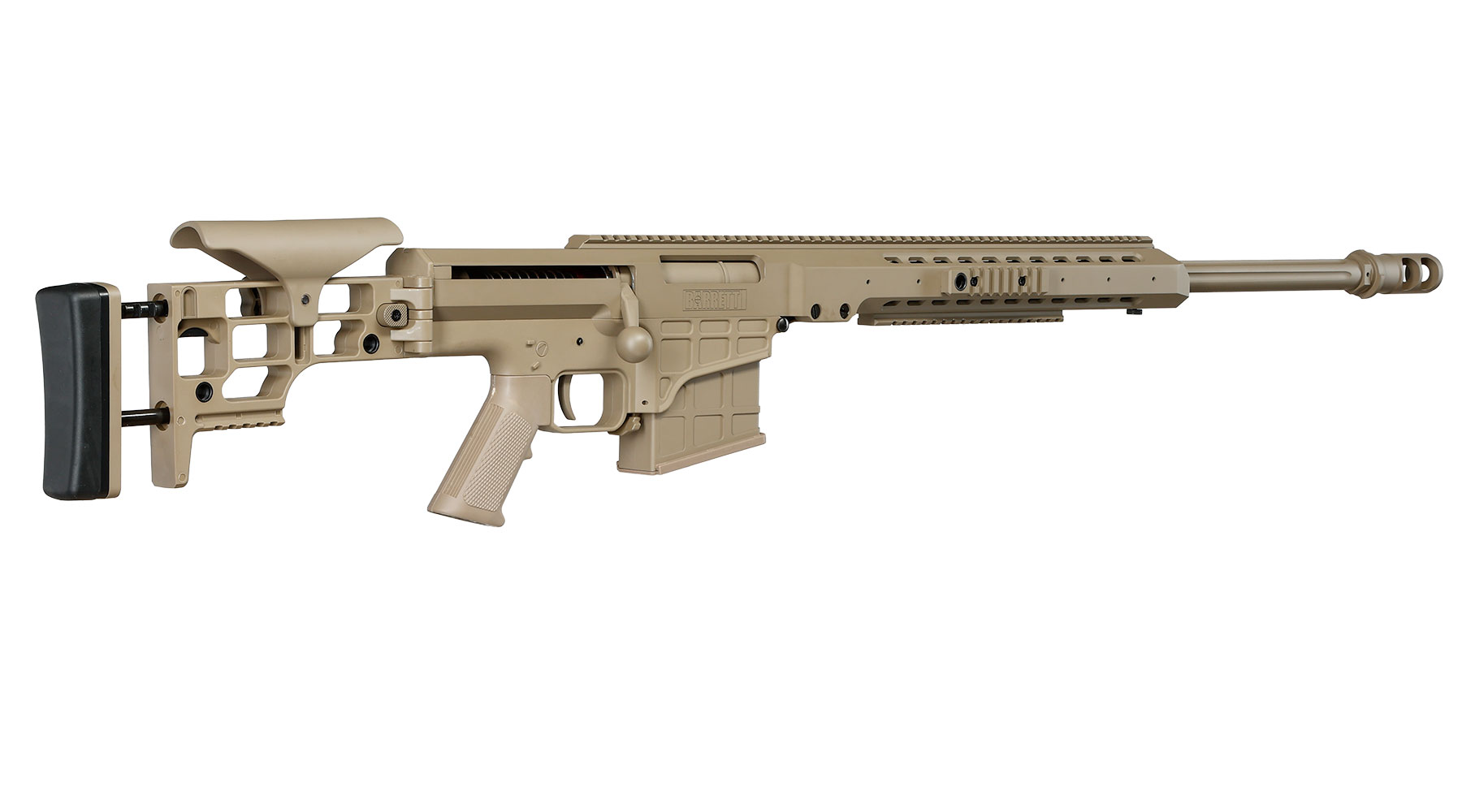 Snow Wolf Barrett M98B MRAD Vollmetall Bolt-Action Snipergewehr Springer 6mm BB tan Bild 4