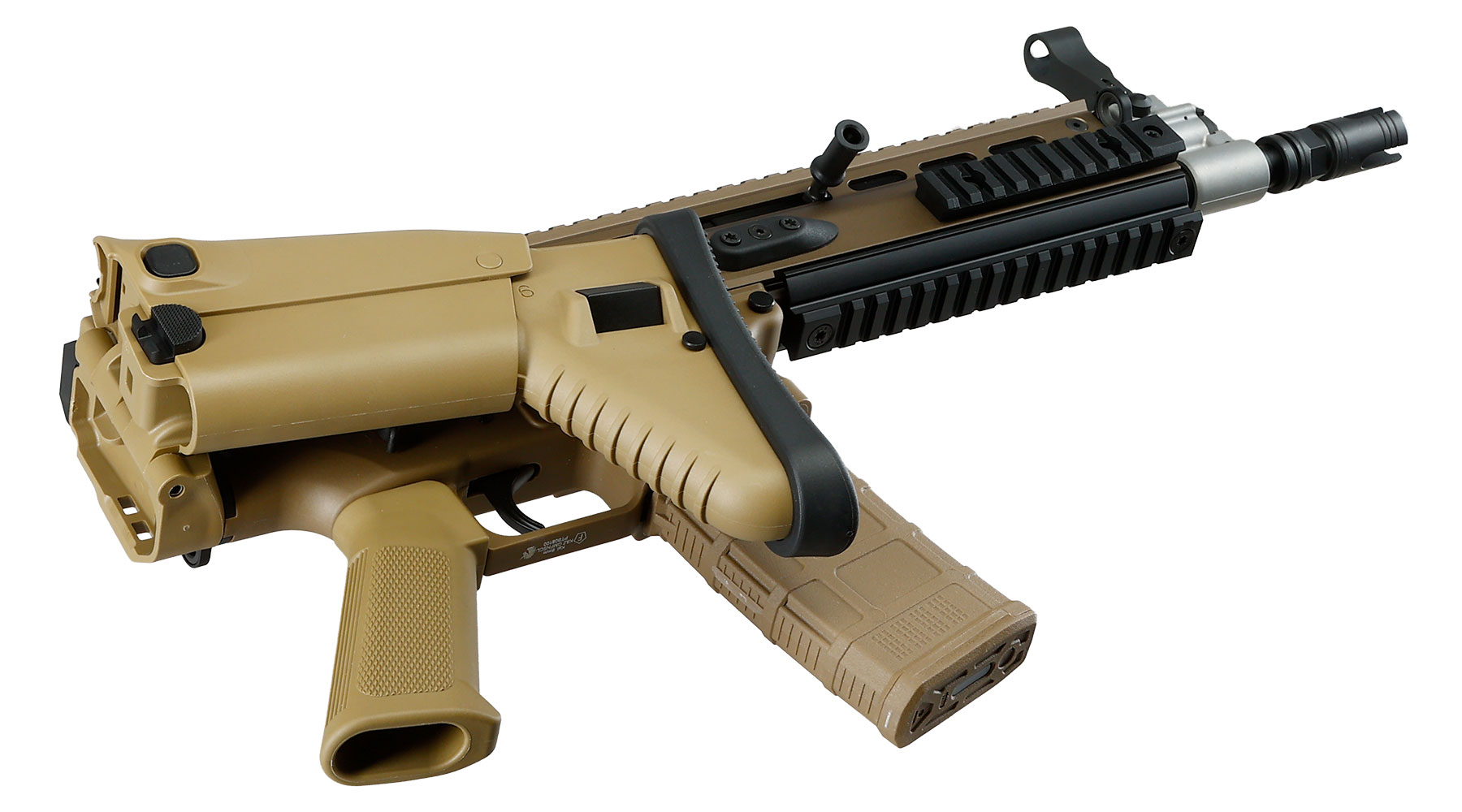 Guns Modify FN Herstal SCAR-L MK2 Vollmetall MWS ZET-System Gas-Blow-Back 6mm BB tan Bild 5