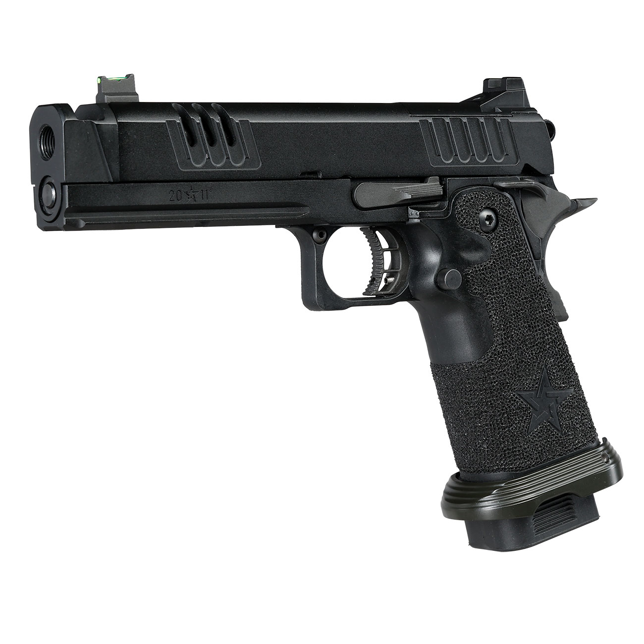 EMG Staccato 2011 XC Island Comp Vollmetall Hand Stippling Grip GBB 6mm BB schwarz - CNC Version