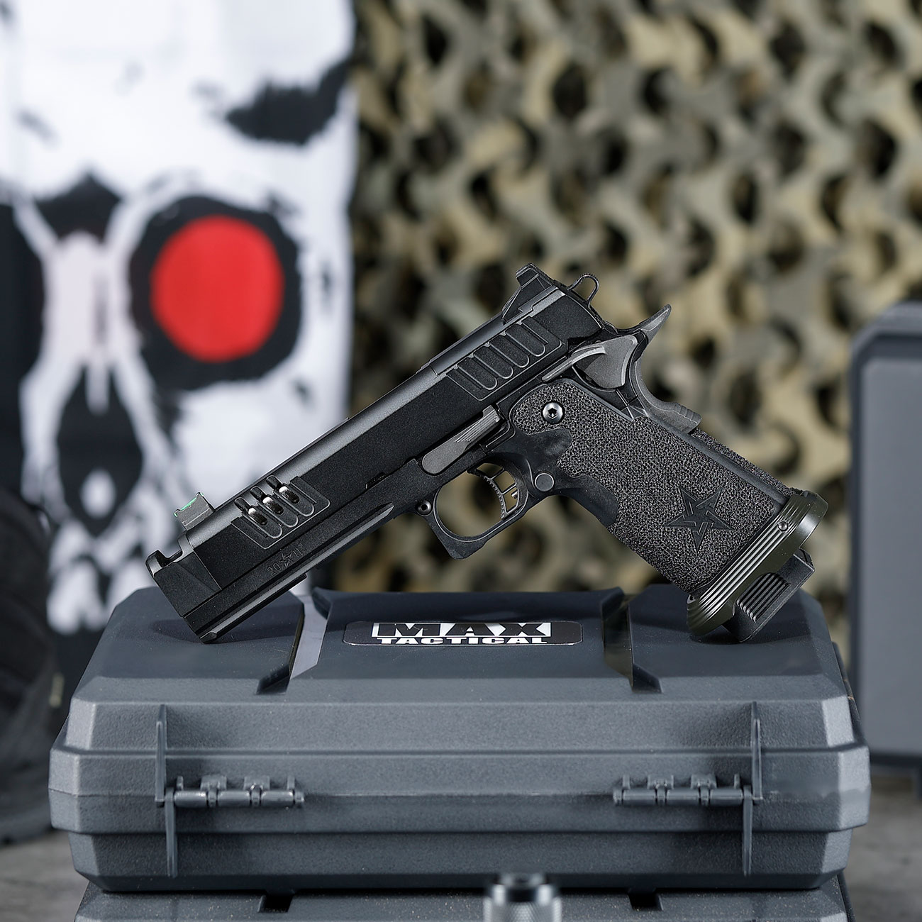 EMG Staccato 2011 XC Island Comp Vollmetall Hand Stippling Grip GBB 6mm BB schwarz - CNC Version Bild 1