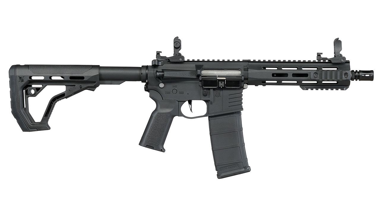 Delta Armory M4 AR15 Charlie M-LOK 8 Zoll Eagle ETU Mosfet S-AEG 6mm BB schwarz Bild 3