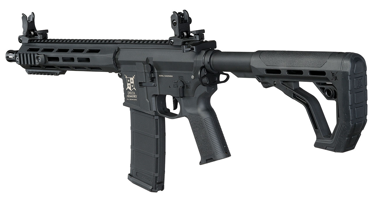 Delta Armory M4 AR15 Charlie M-LOK 10 Zoll Eagle ETU Mosfet S-AEG 6mm BB schwarz Bild 11