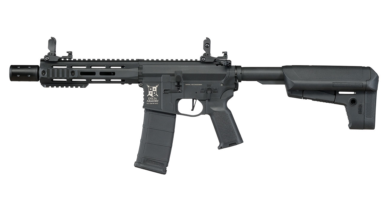 Delta Armory M4 AR15 Charlie M-LOK SilentOps 8 Zoll Komplettset S-AEG 6mm BB schwarz Bild 1