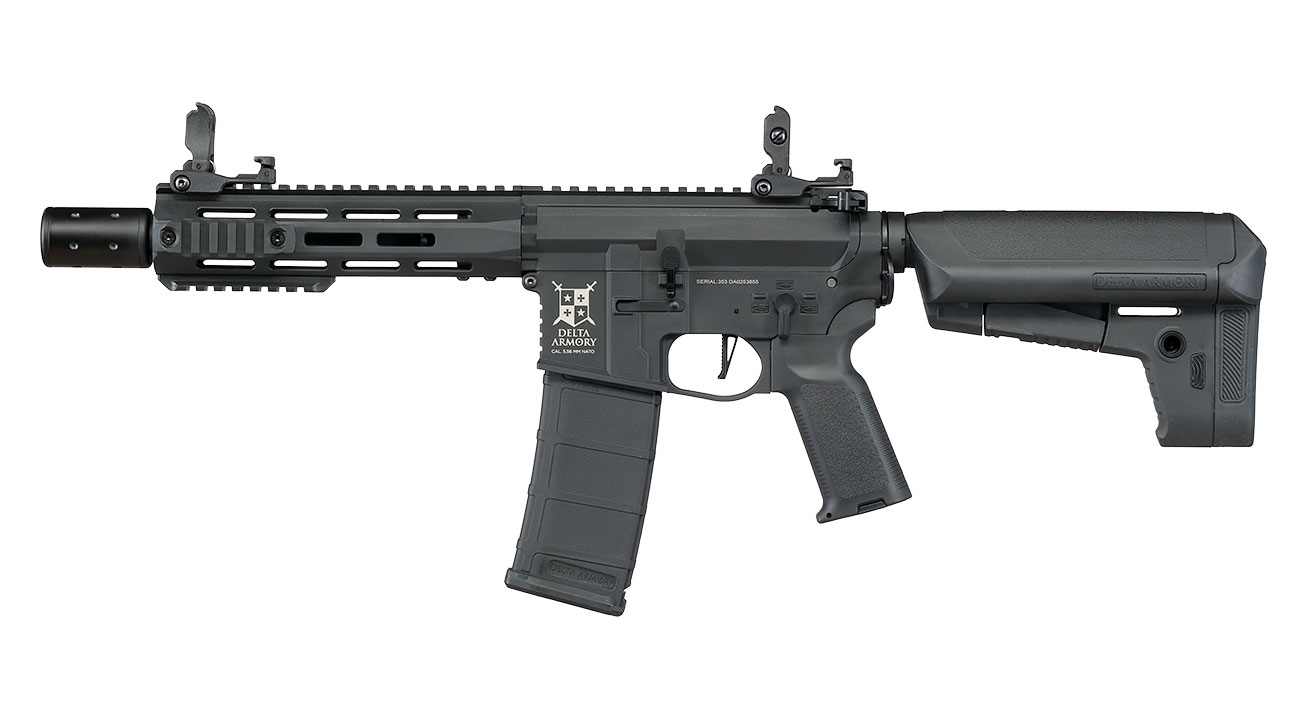 Delta Armory M4 AR15 Charlie M-LOK SilentOps 8 Zoll Komplettset S-AEG 6mm BB schwarz Bild 2