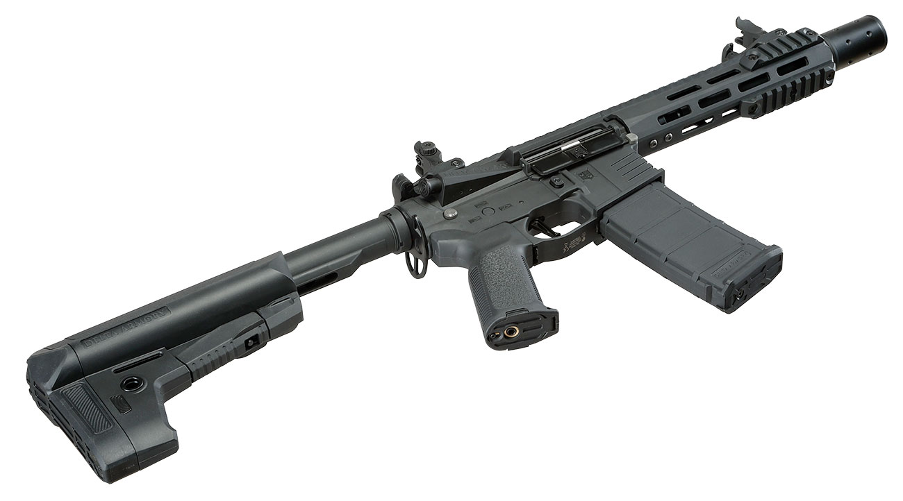 Delta Armory M4 AR15 Charlie M-LOK SilentOps 8 Zoll Komplettset S-AEG 6mm BB schwarz Bild 6