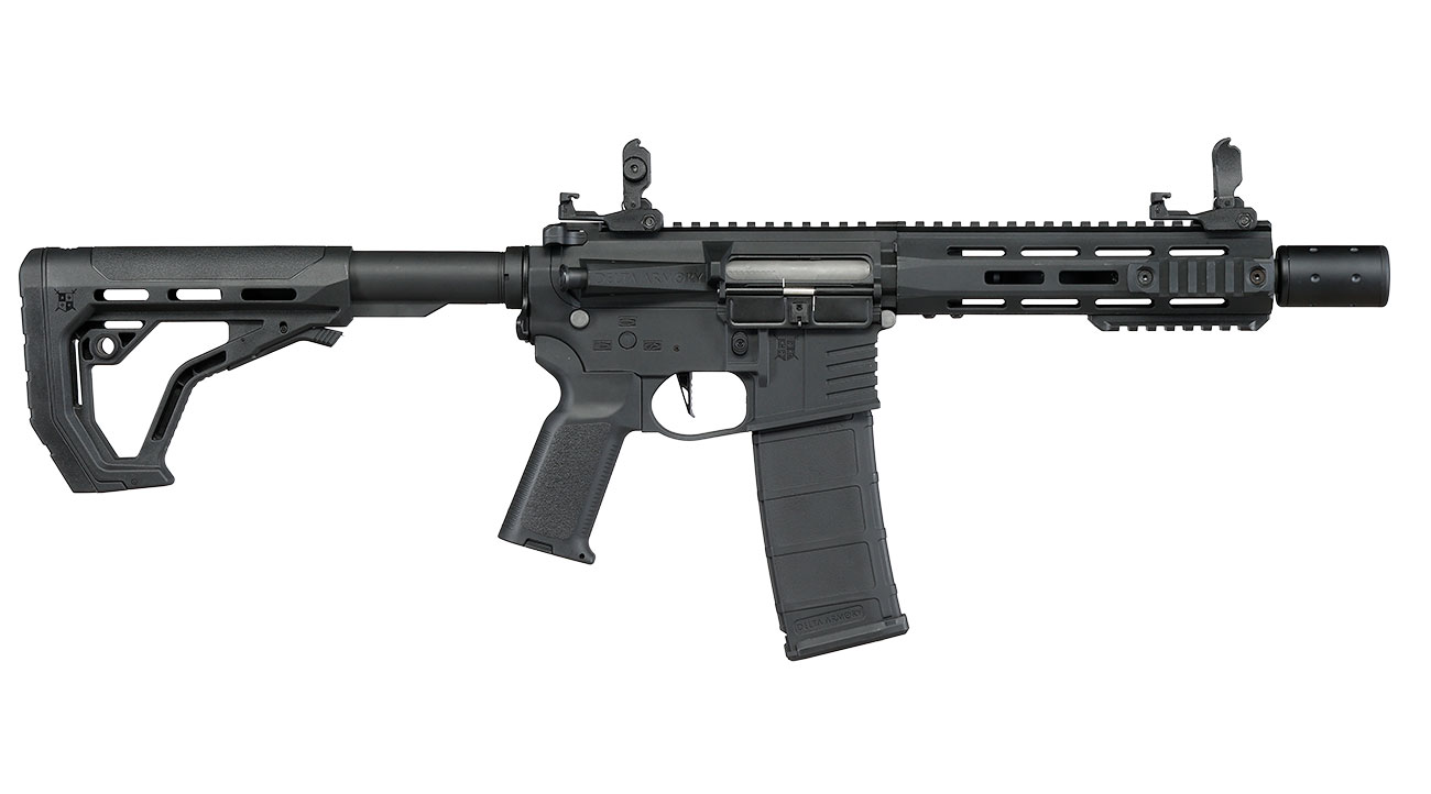 Delta Armory M4 AR15 Charlie M-LOK SilentOps 8 Zoll Eagle ETU Mosfet S-AEG 6mm BB schwarz Bild 3